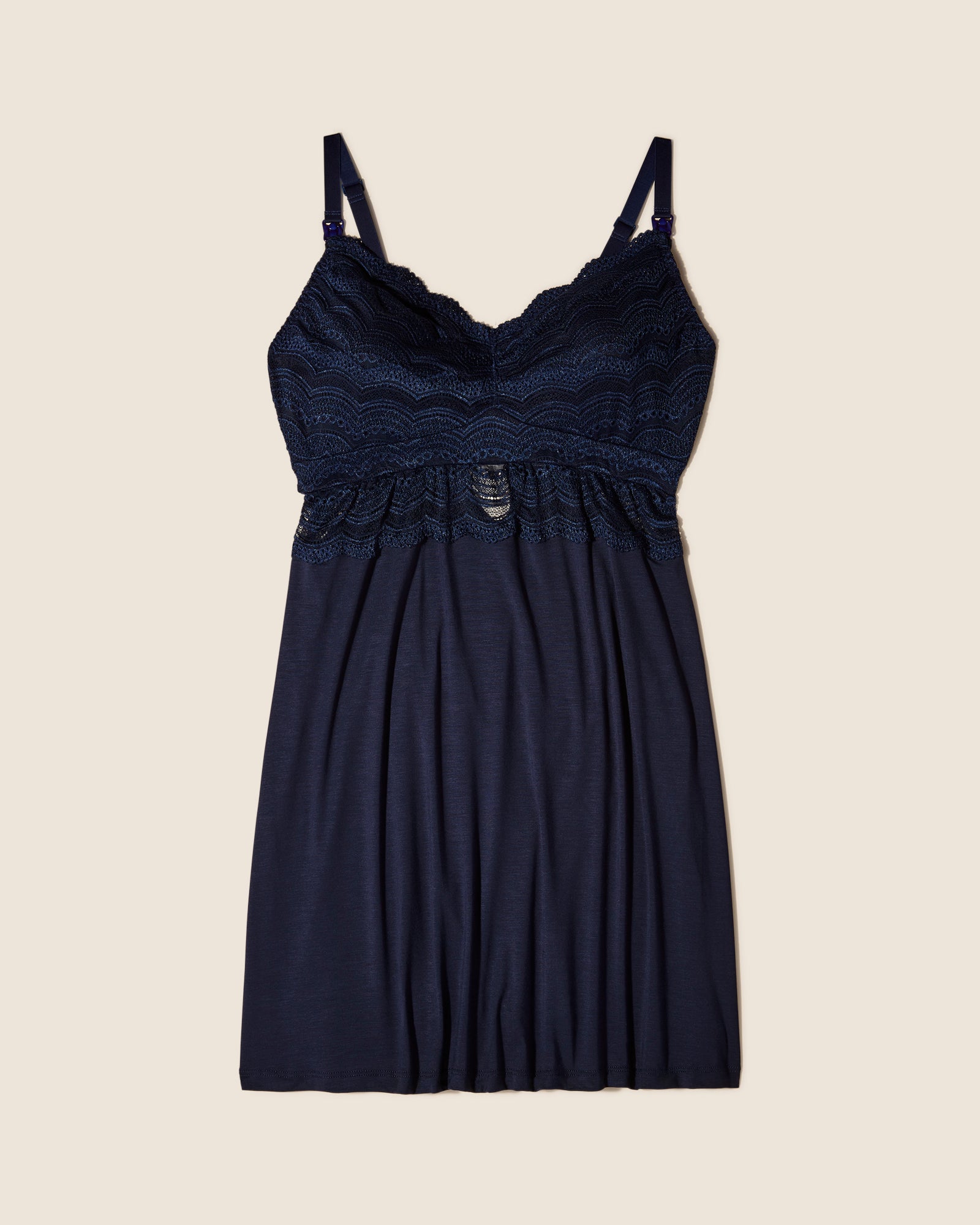 Blue Chemise - Ceylon Modal Nursing Chemise