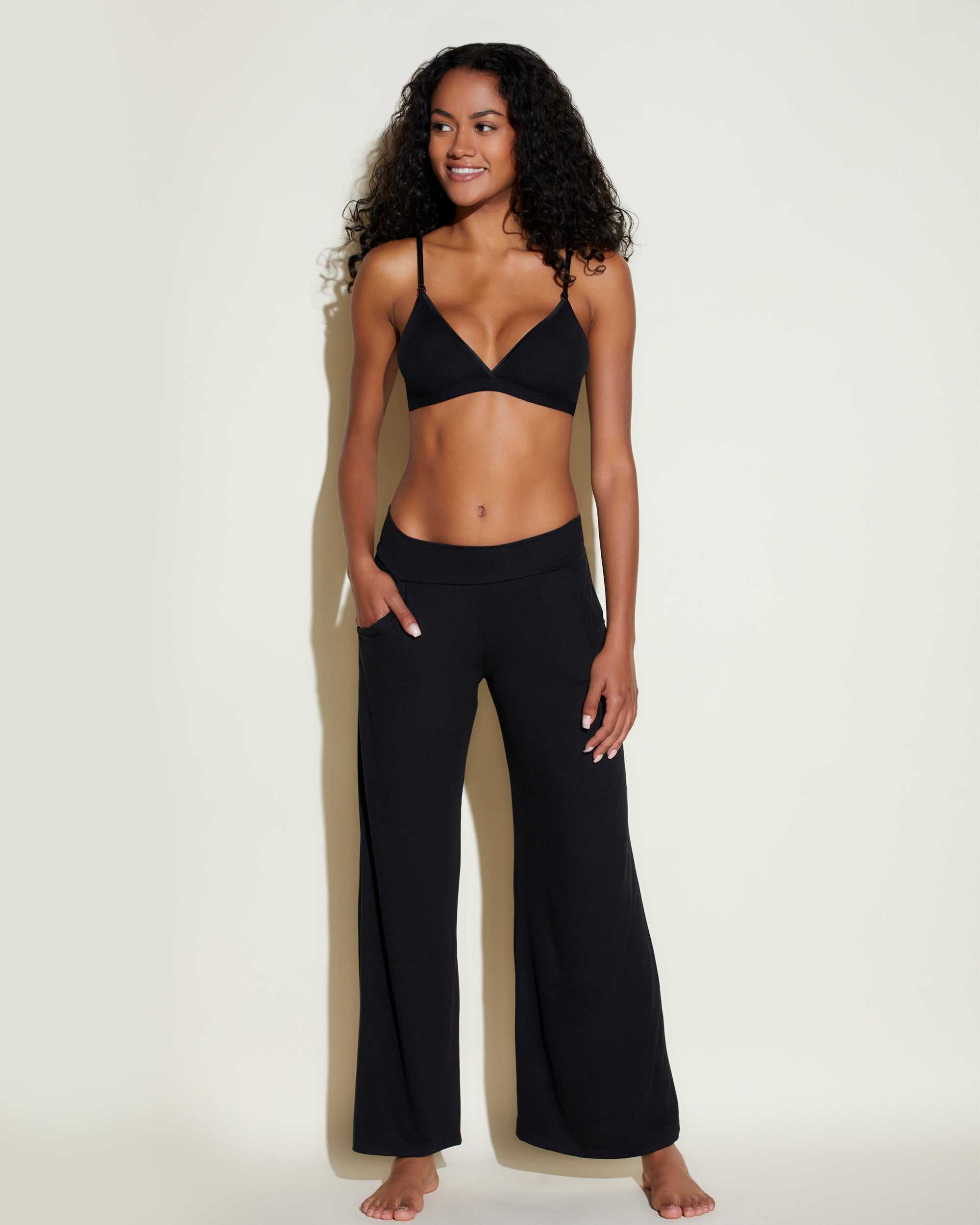 Schwarz Hose - Ceylon Modal Hose