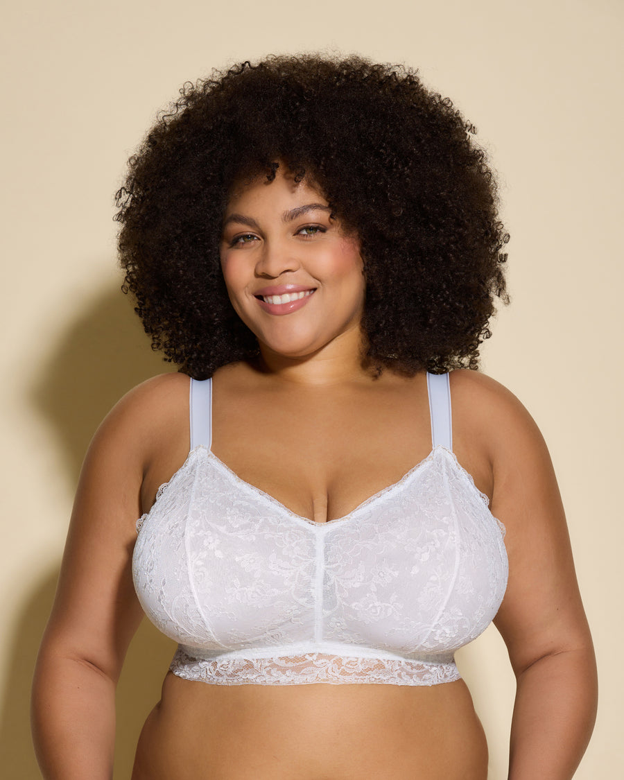 Blanc Bralette - Courtney Bralette Ultra Sinueuse