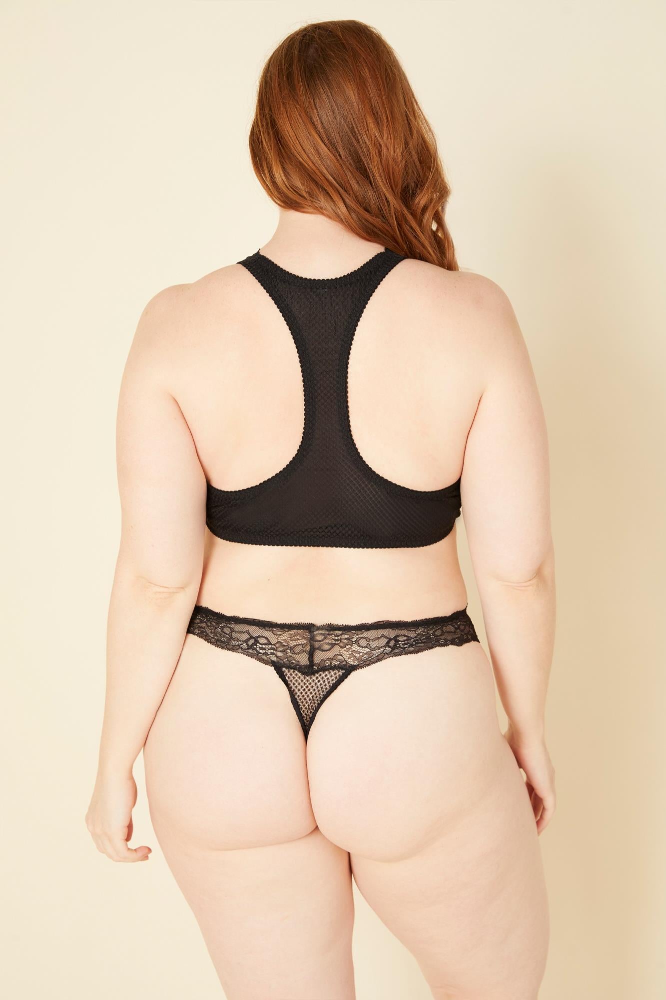 Black Thong - Cosabella Amore Darling Extended Thong