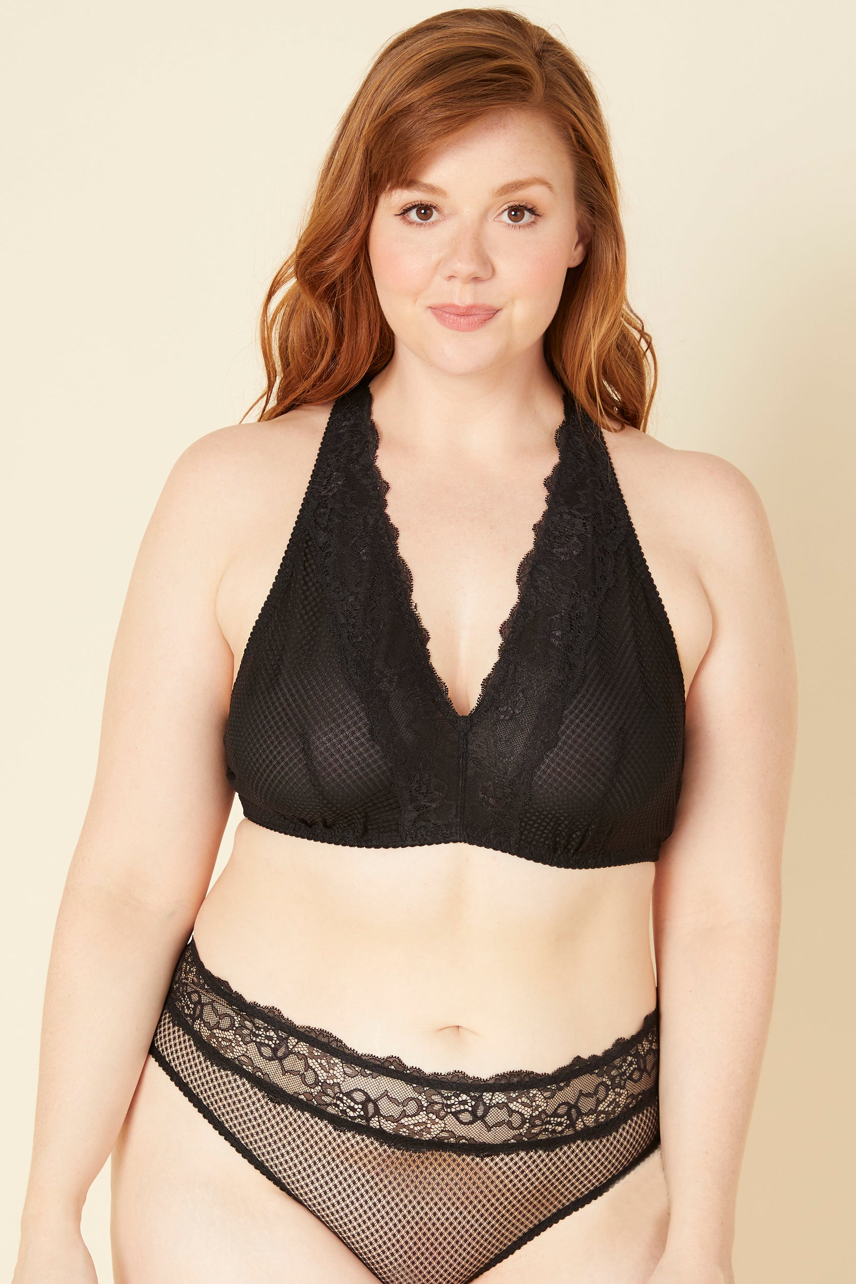 Negro Bralette - Cosabella Amore Darling Grandes Tailles - Bralette Con Espalda De Nadador