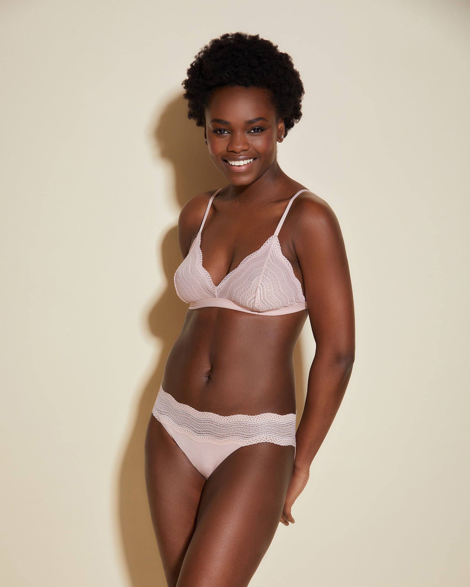 Rose Culotte Style Bikini - Dolce Culotte Style Bikini - Taille Basse