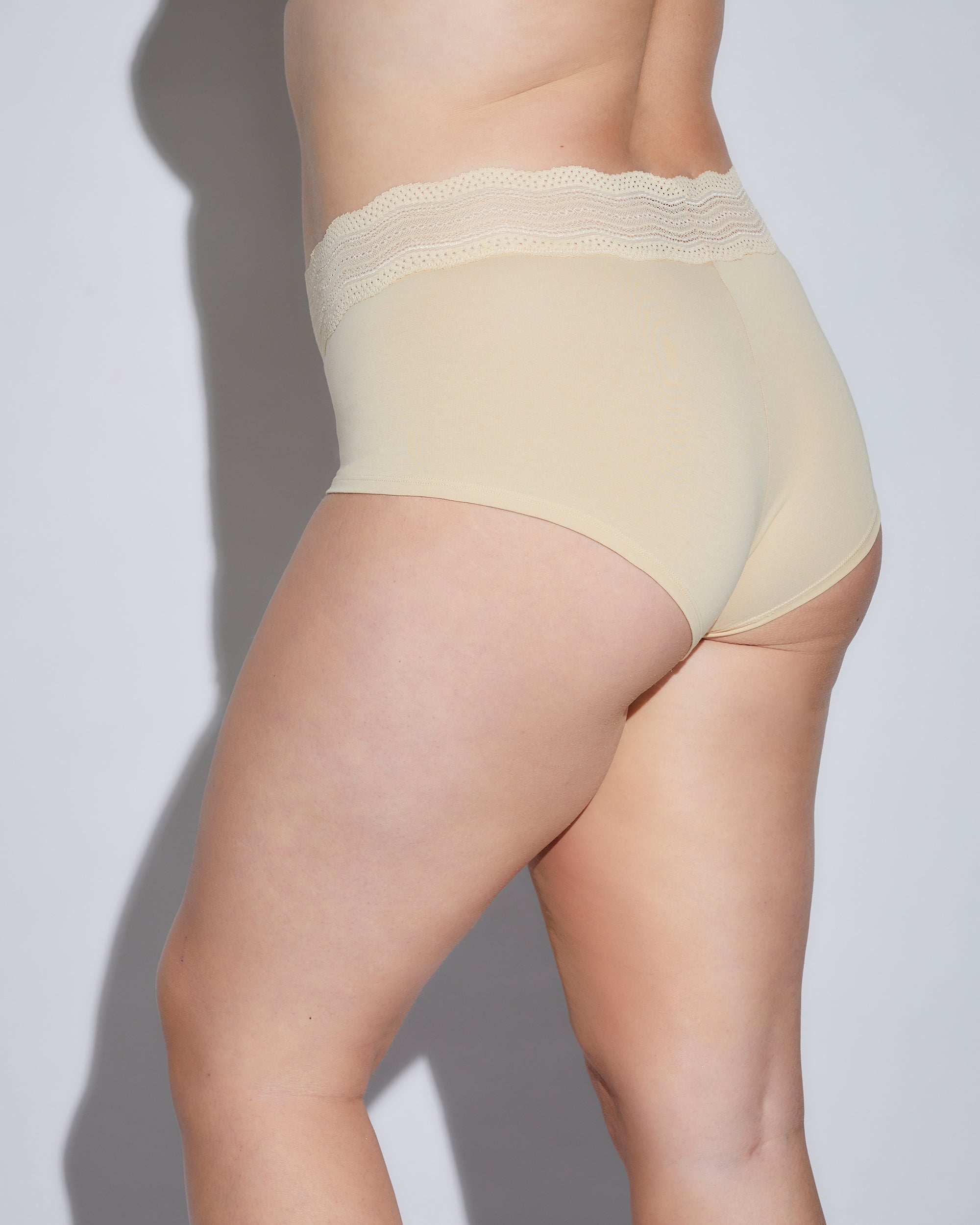 Beige Boyshort-Panty - Dolce Extended Boyshort-Panty