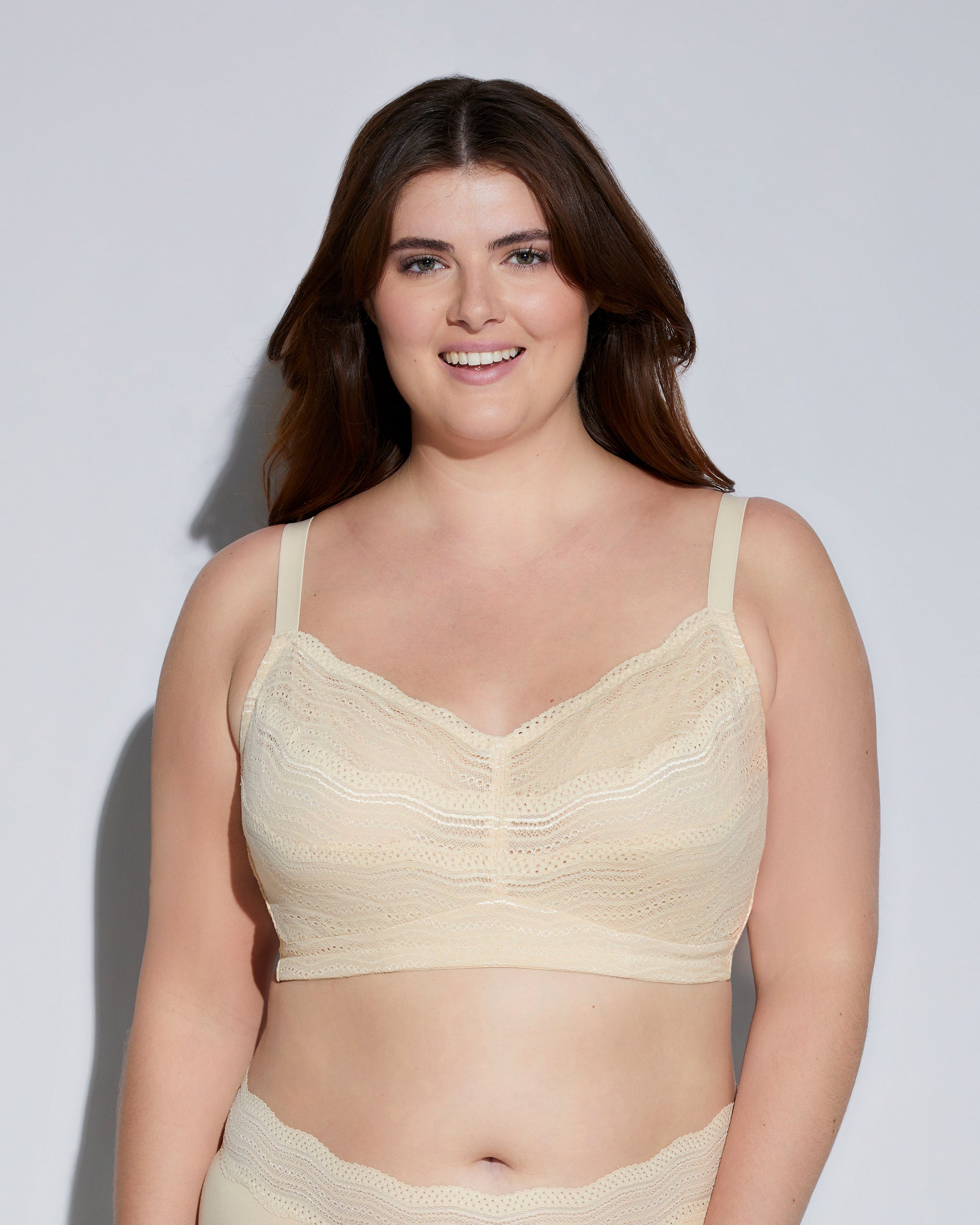 Beige Bralette - Dolce Brassière Grande Taille