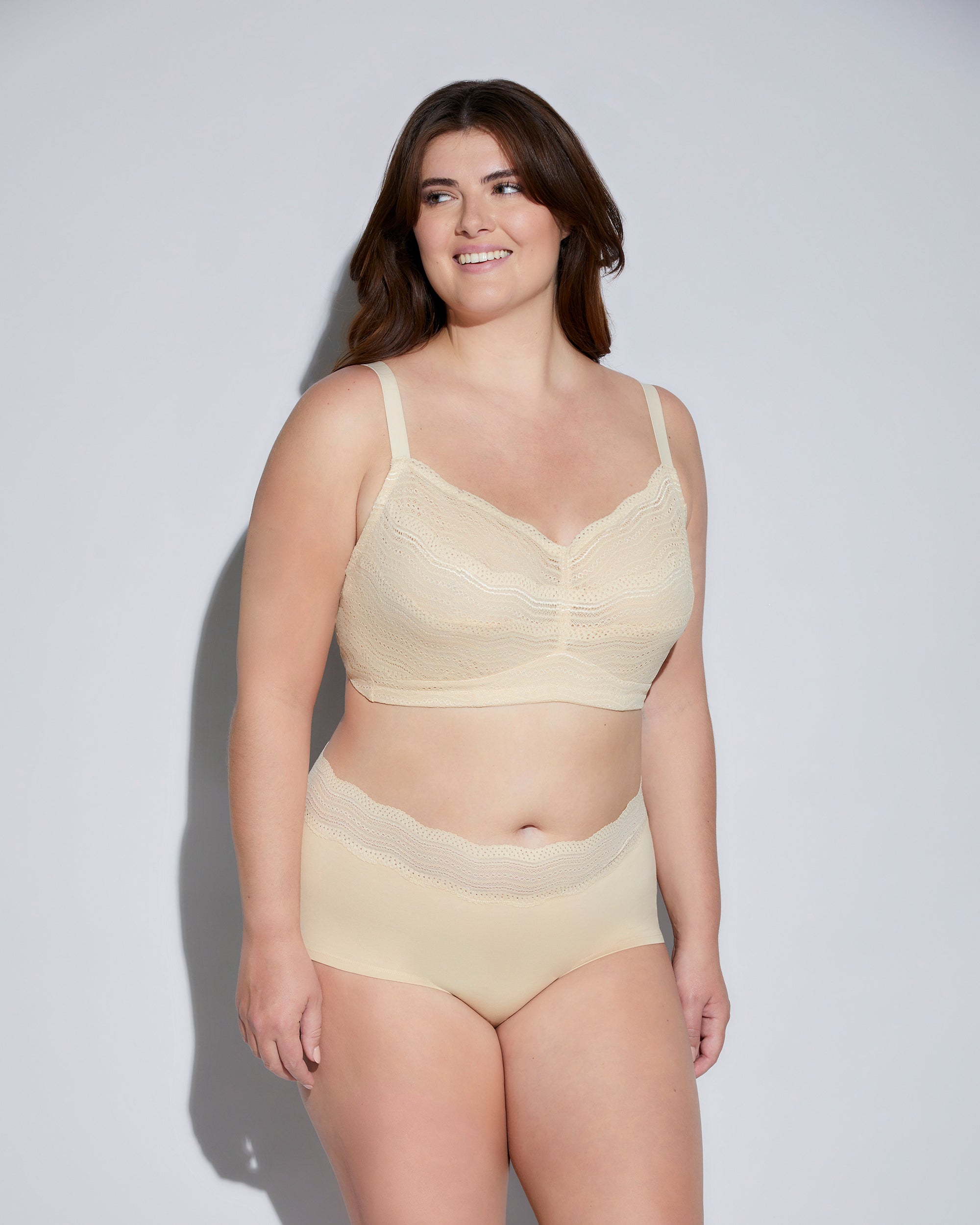 Beige Bralette - Dolce Brassière Grande Taille