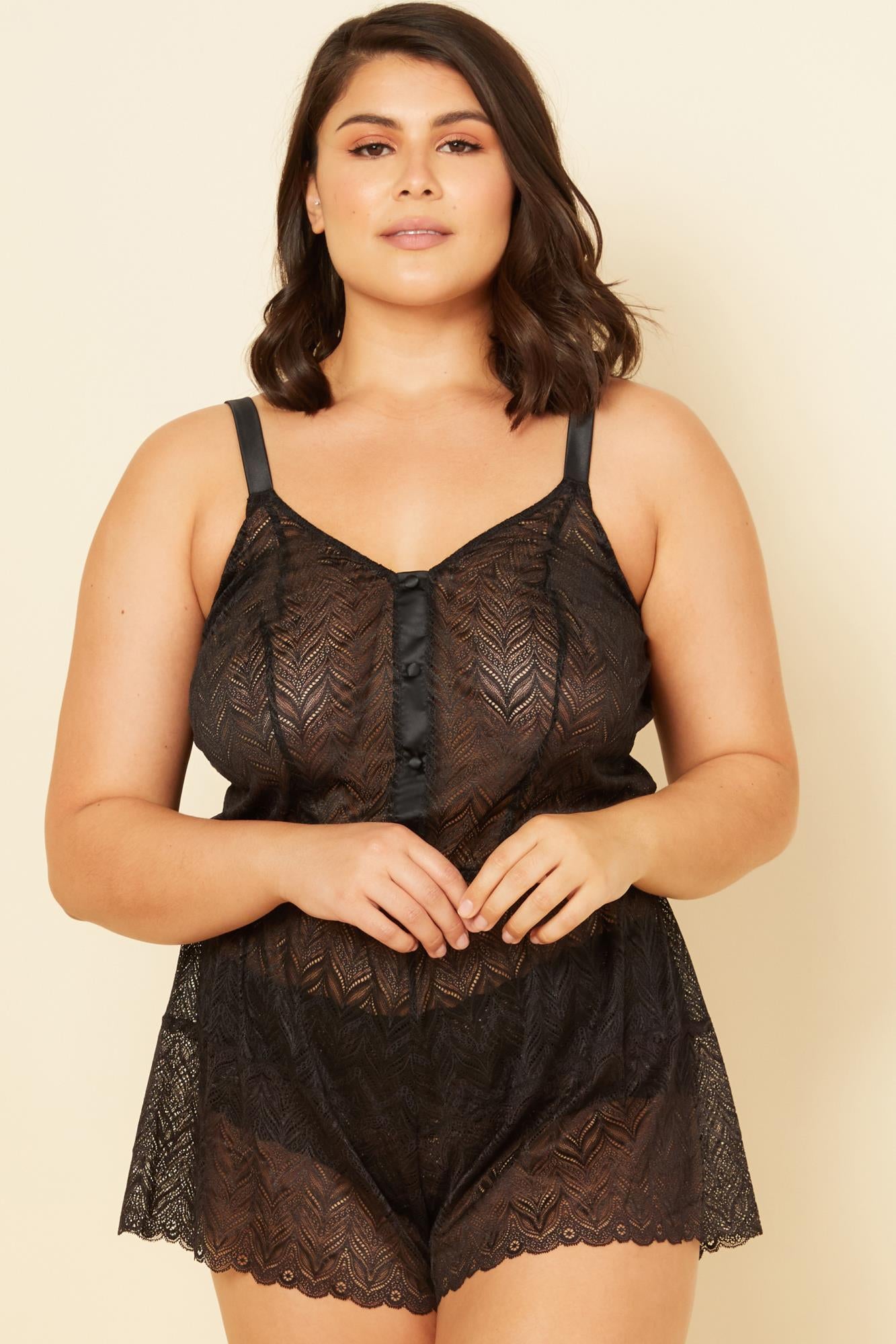 Black Teddy - Ferrara Ext Extended Bodysuit