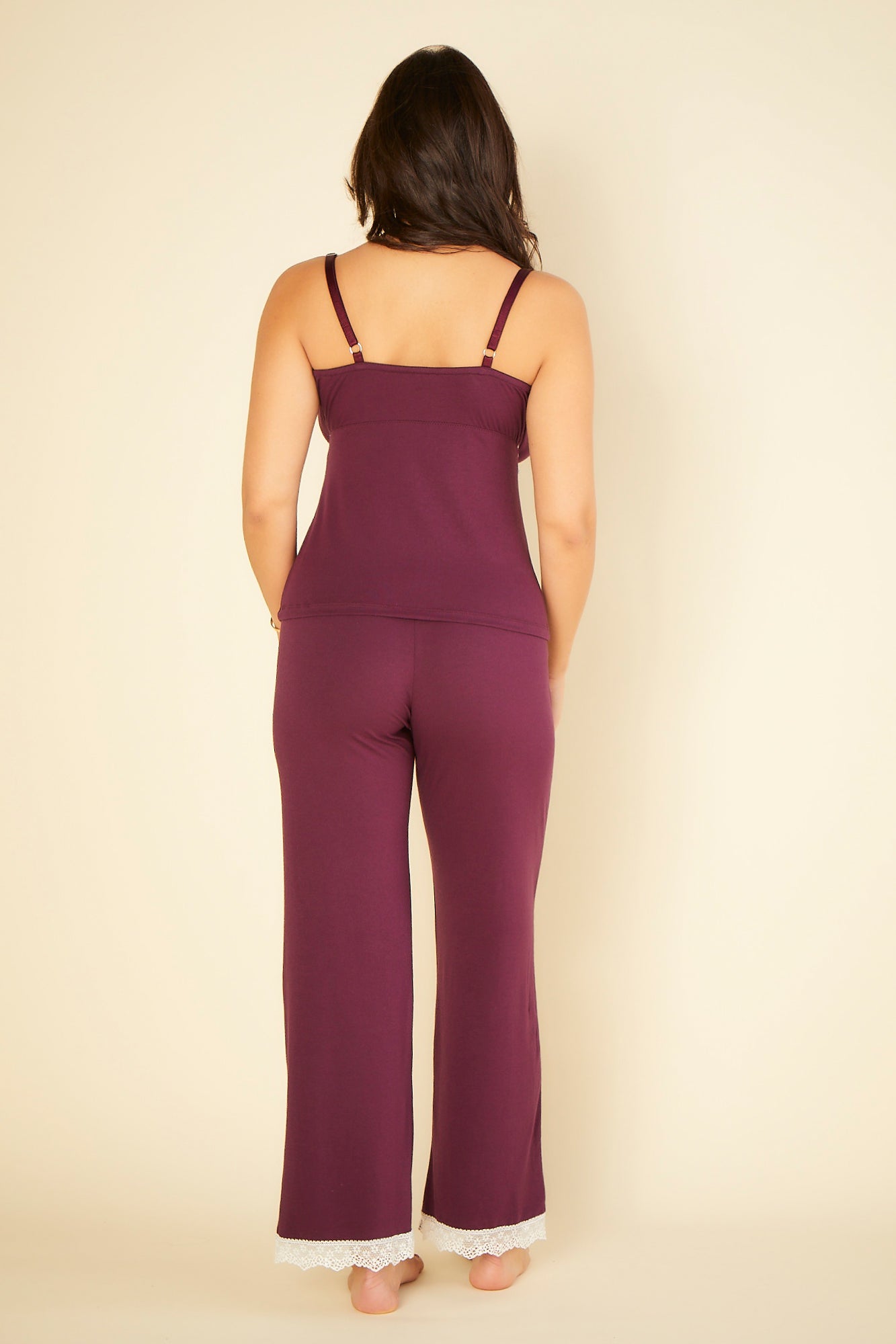Púrpura Conjuntos - Flirty Curvy - Conjunto De Camiseta Y Pantalones