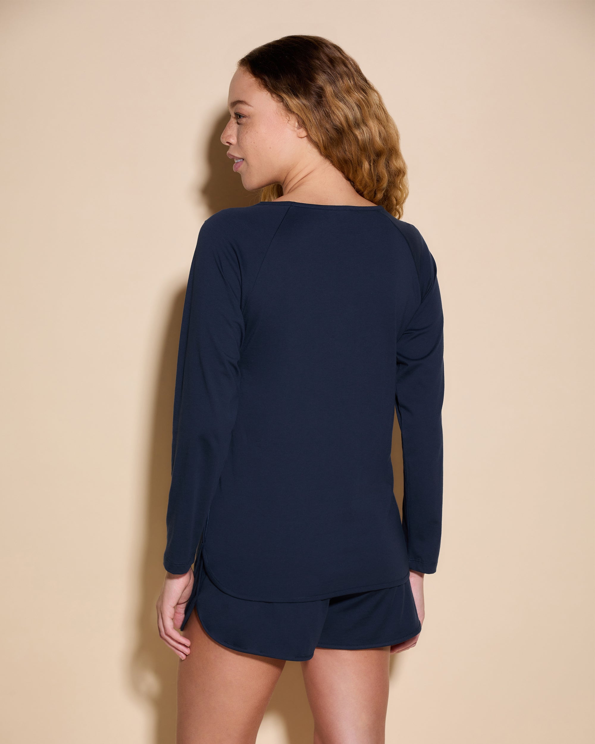 Blue Set - Florida Lounge Long Sleeve Top & Boxer