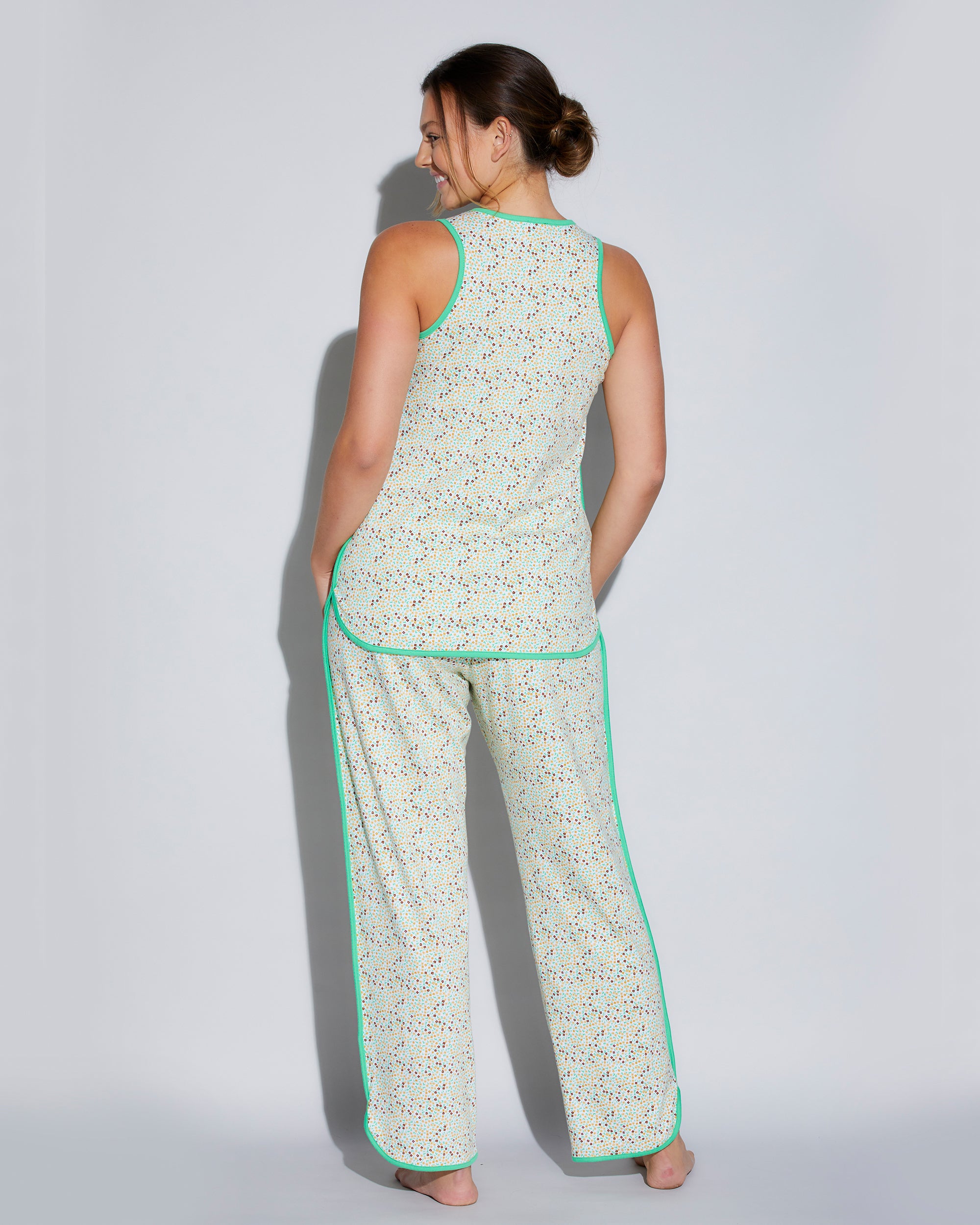 Red Set - Florida Lounge Print Tank Top & Pant