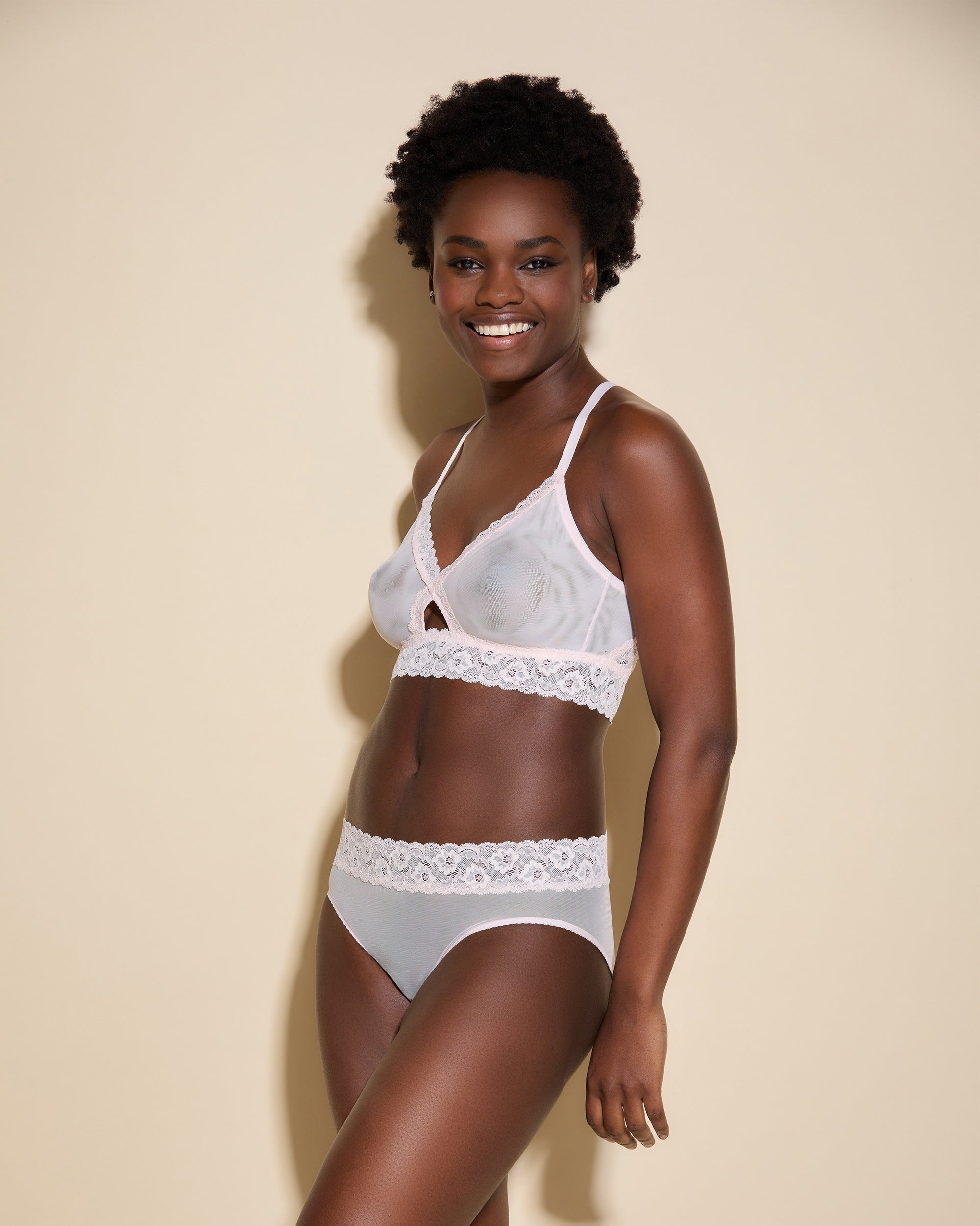 Rosa Slip - Forever Hochgeschnittenes Bikini-Höschen