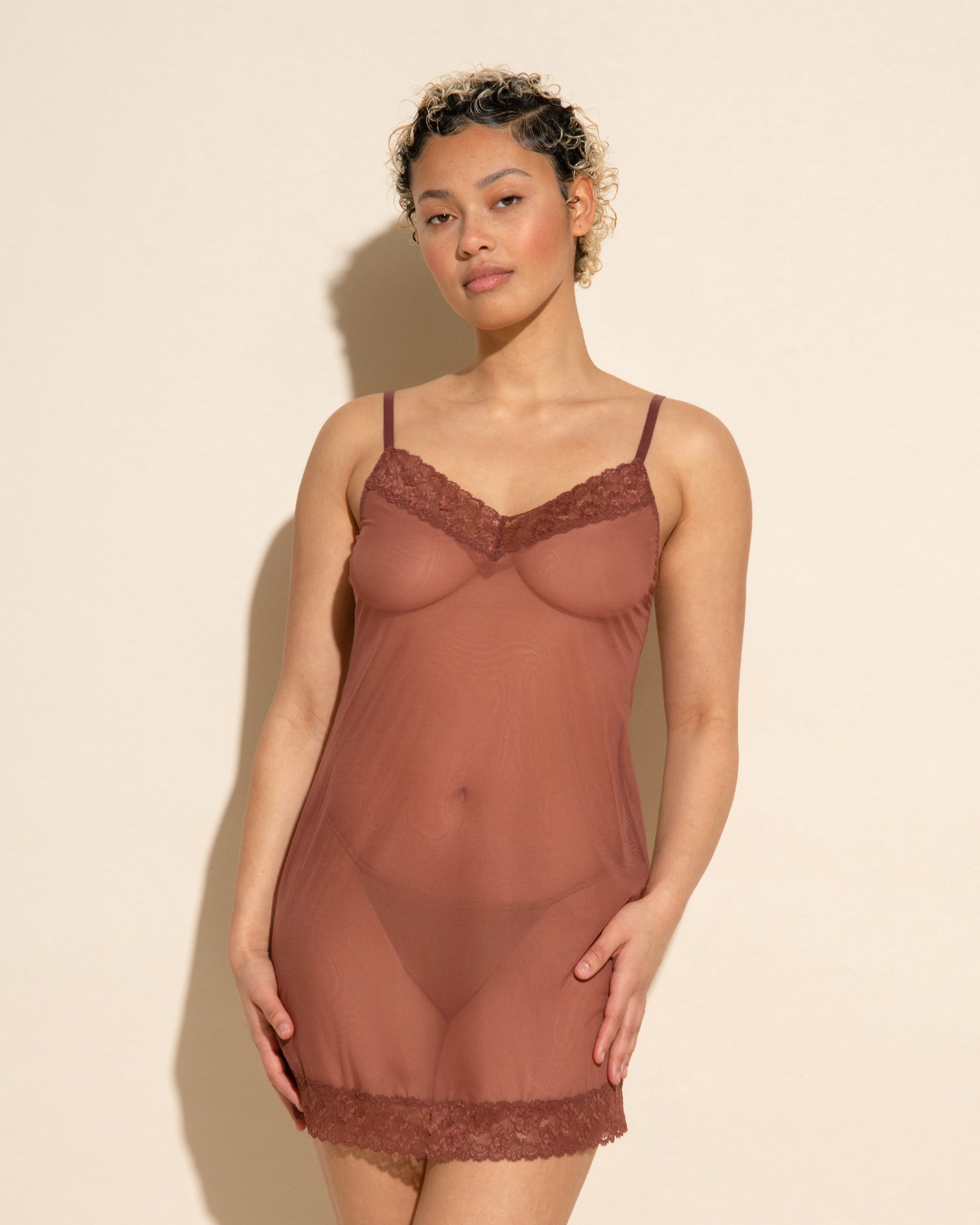 Marron Chemise De Nuit - Forever Chemise De Nuit