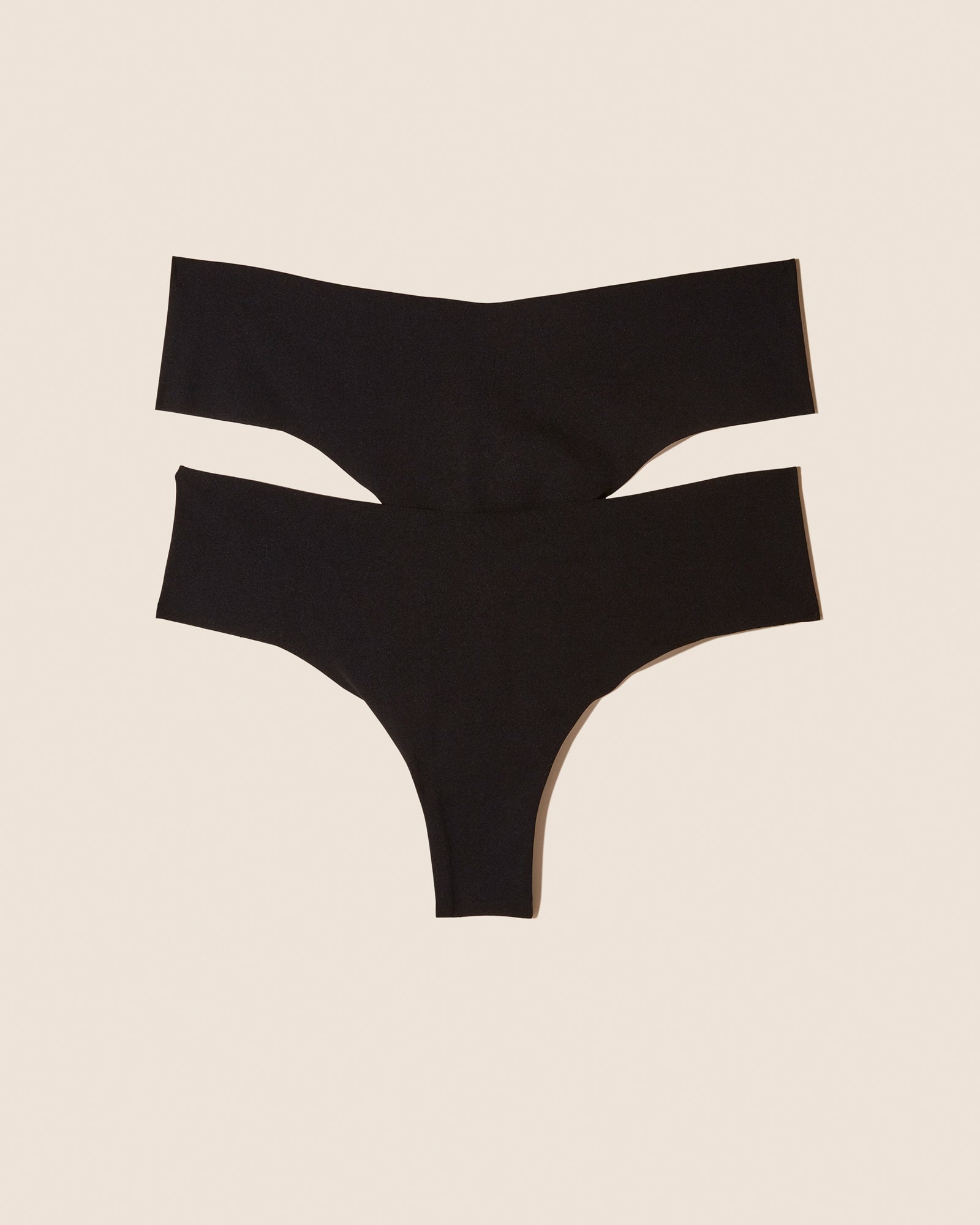 Schwarz Tanga - Free Cut Micro 2Er-Pack Tanga Mit Niedriger Leibhöhe