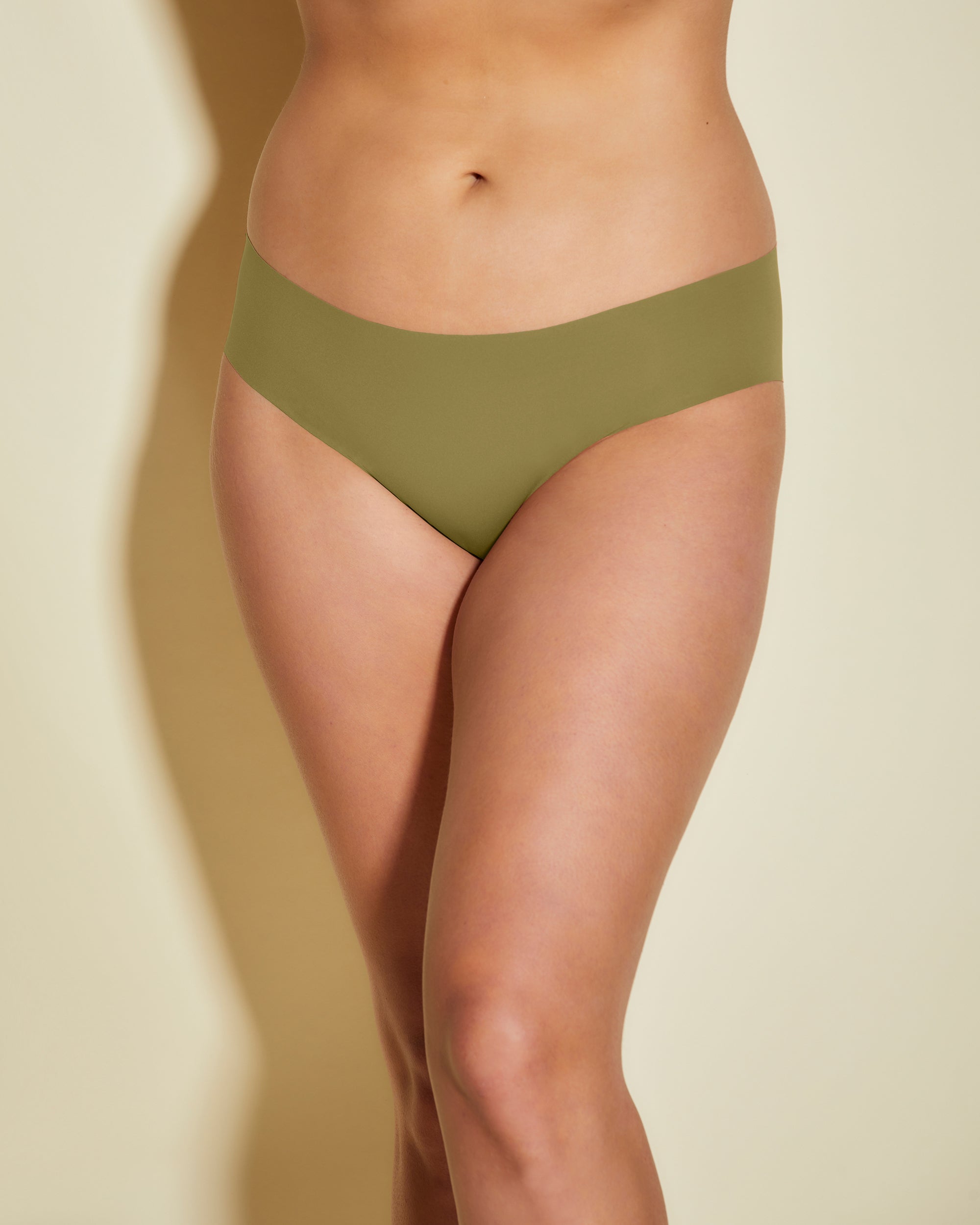 Green Bikini - Free Cut Micro Extended High Rise Bikini