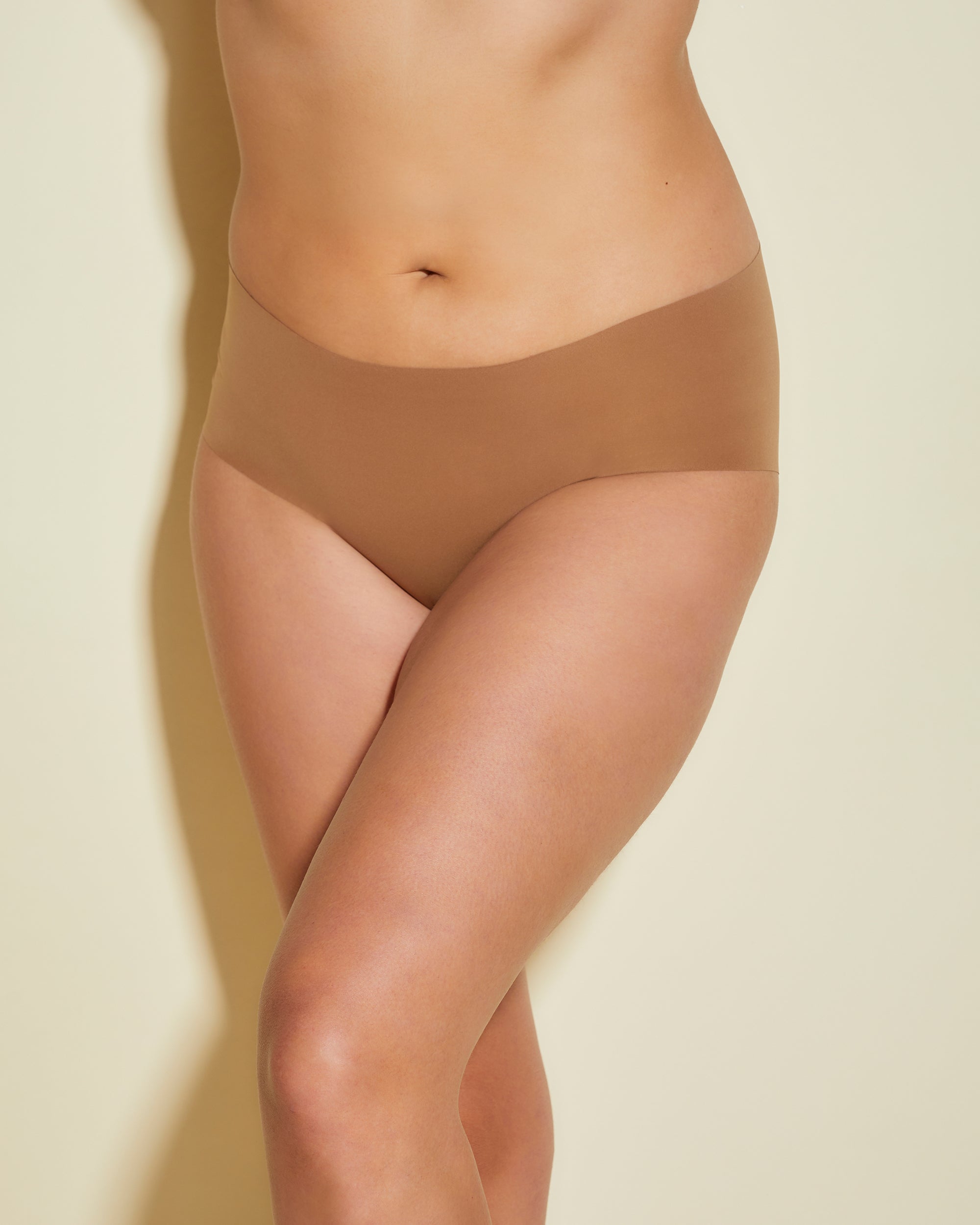 Marron Shorty - Free Cut Micro Short - Grande Taille