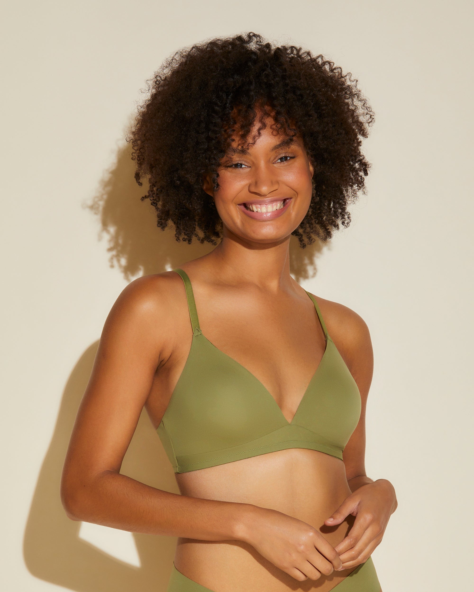 Verde Bralette - Free Cut Micro Sujetador Triangular