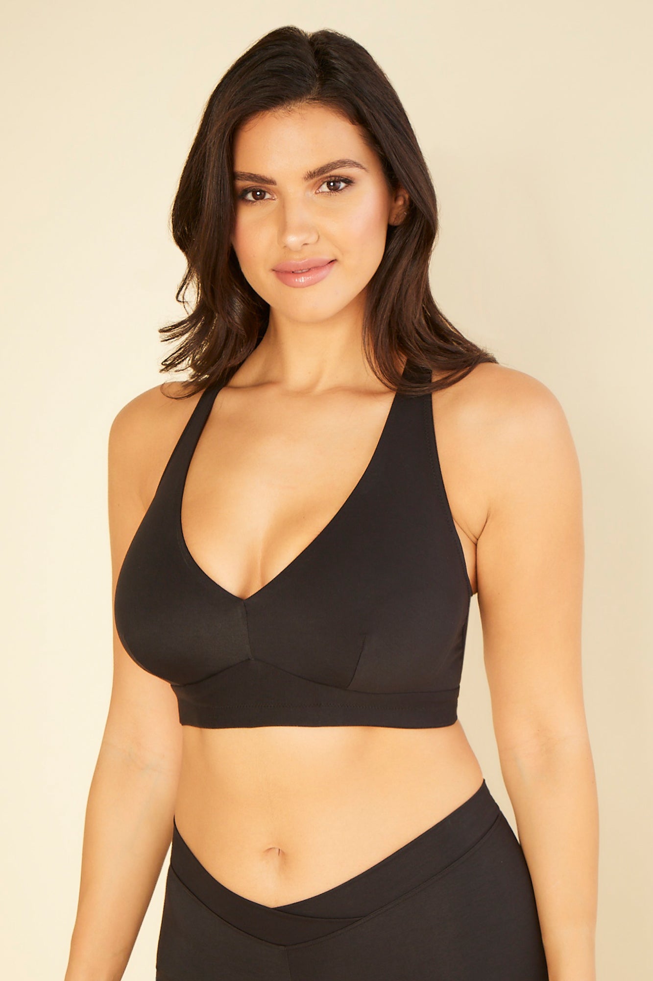 Black Bralette - Hallie Free People Curvy  Halter Bralette