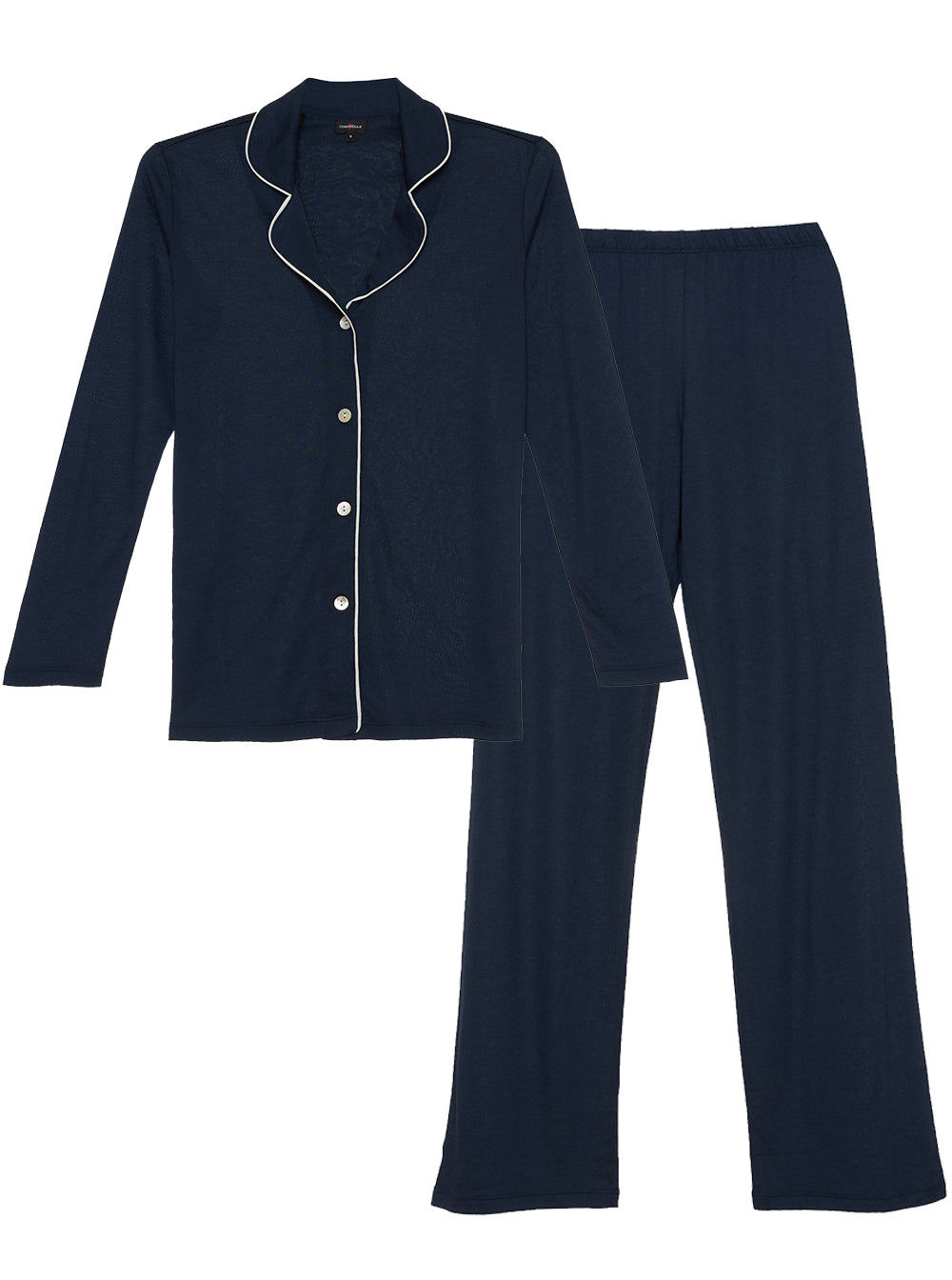 Azul Conjuntos - Polly Long Sleeve Top & Pant Pajama Set
