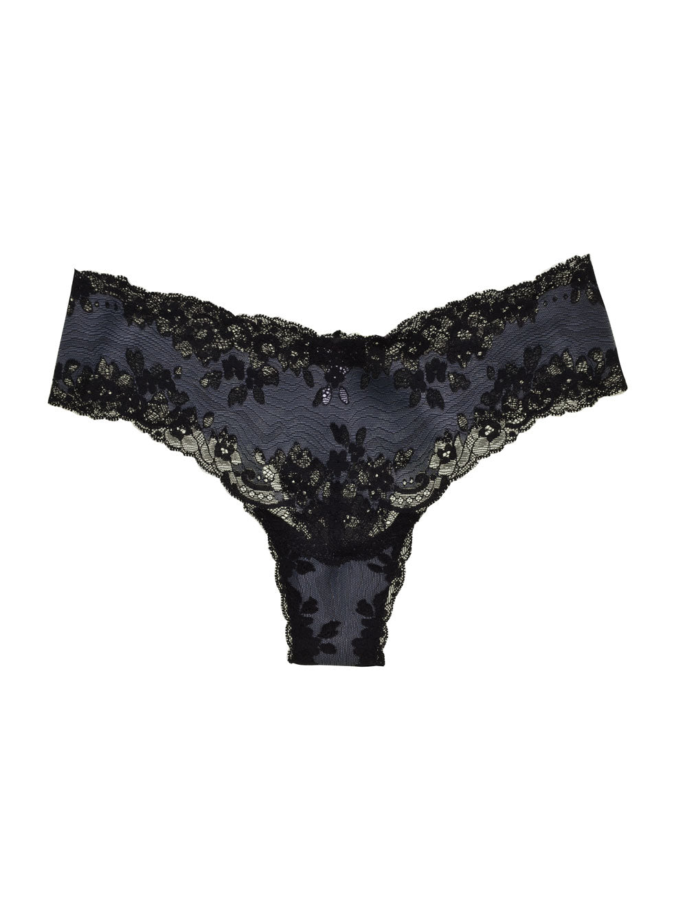 Schwarz Tanga - Italia Tief Sitzender Tanga