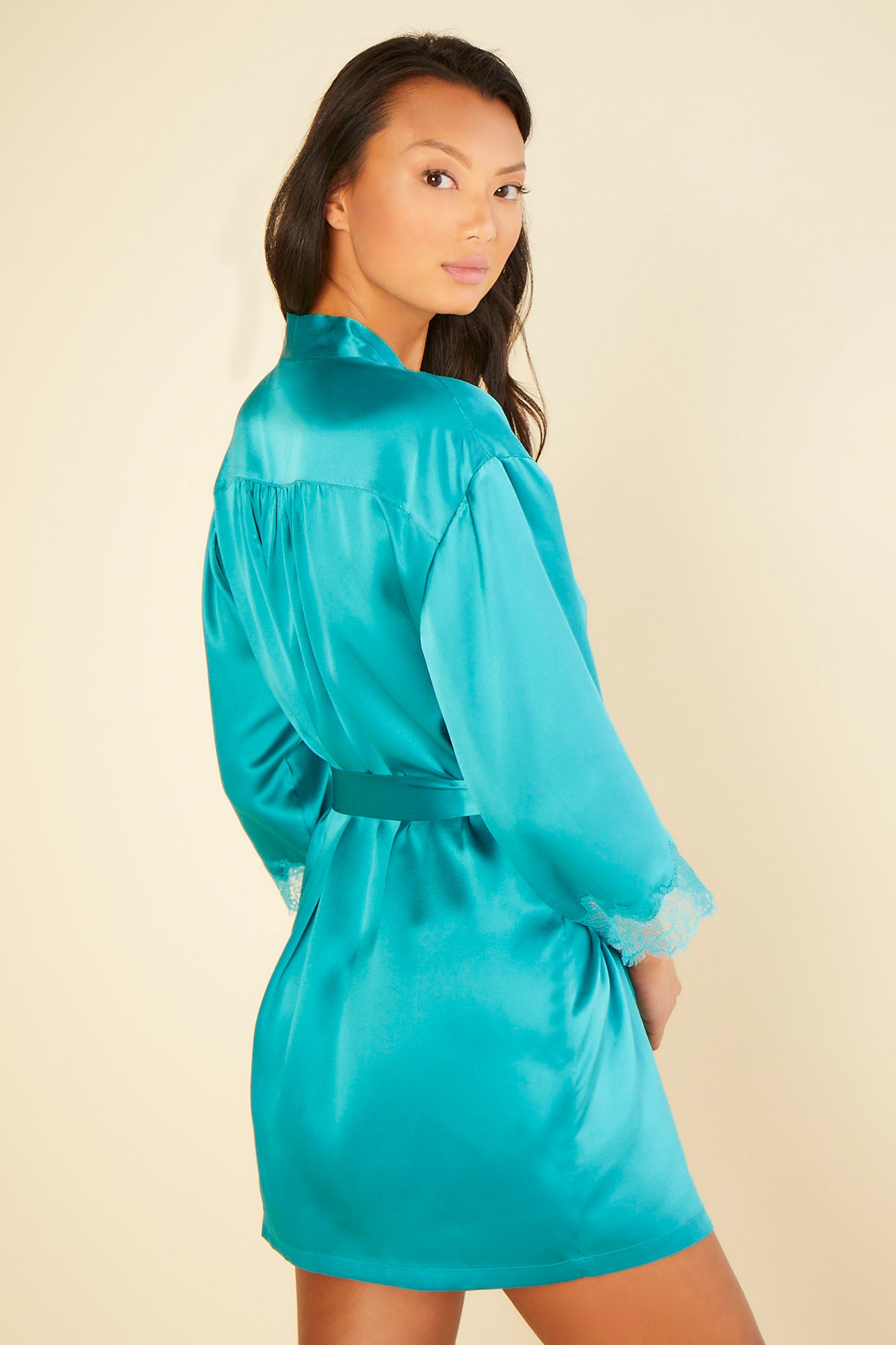 Bleue Robe De Chambre - Charlotte Robe Short Cosabella X Journelle Charlotte