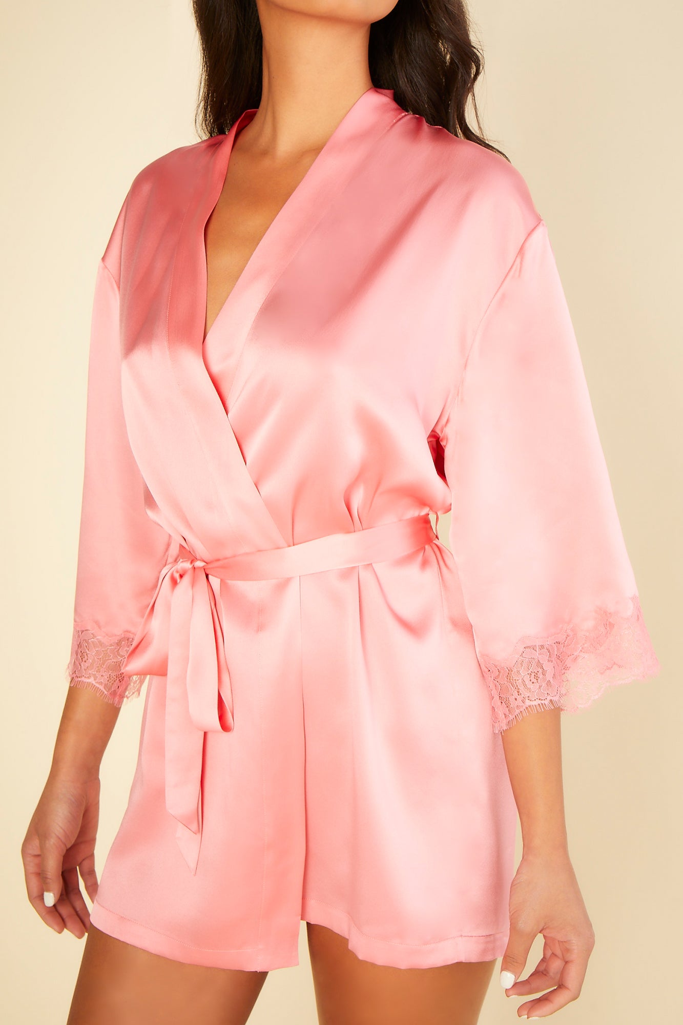 Pink Robe - Charlotte Cosabella X Journelle Charlotte Short Robe