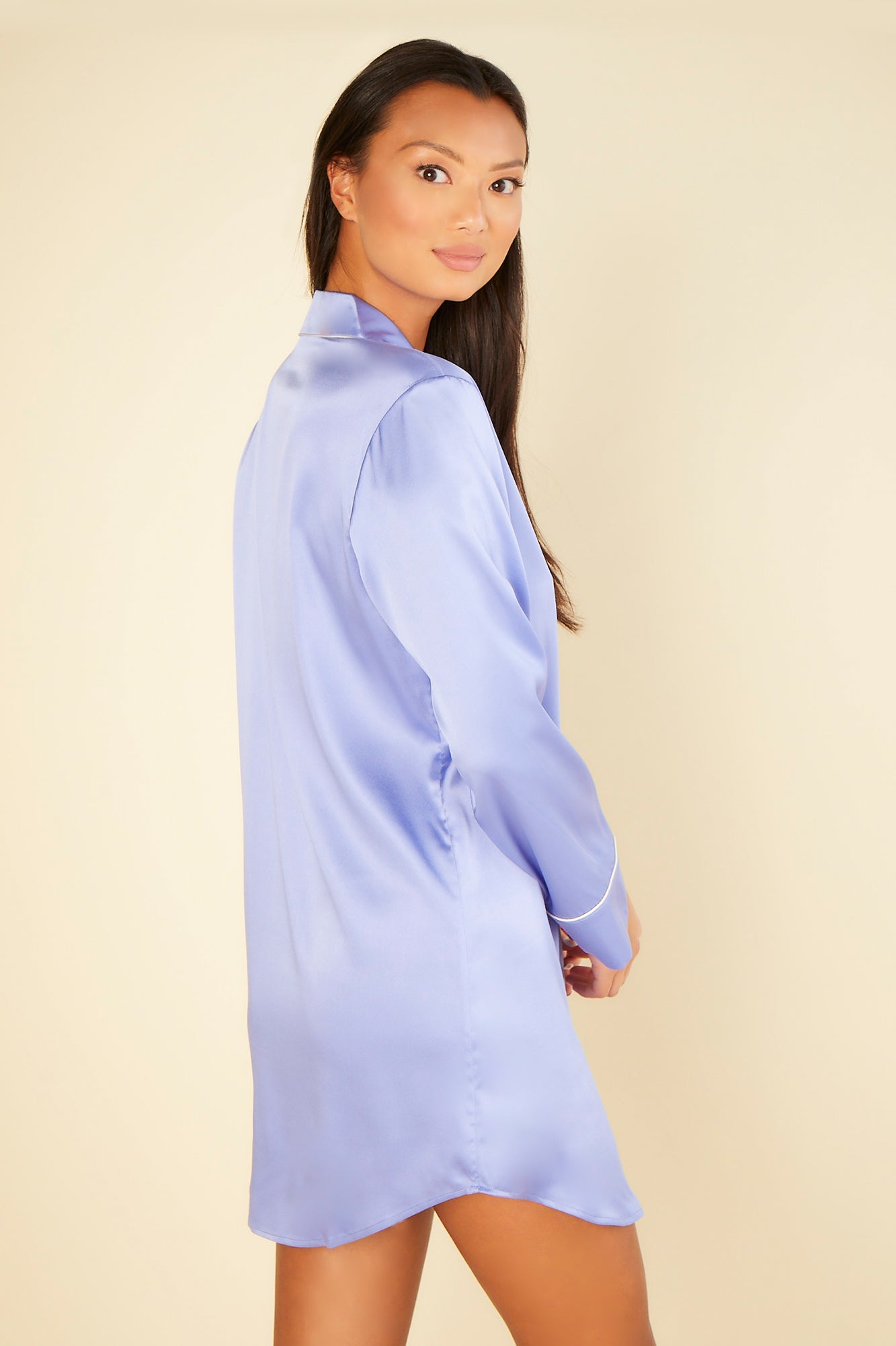 Blue Shirt - Bette Cosabella X Journelle Bette Sleepshirt
