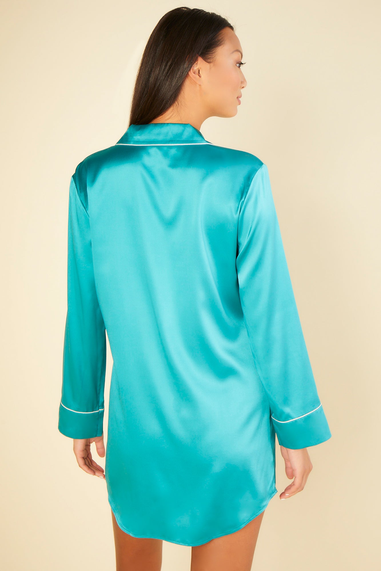 Green Shirt - Bette Cosabella X Journelle Bette Sleepshirt