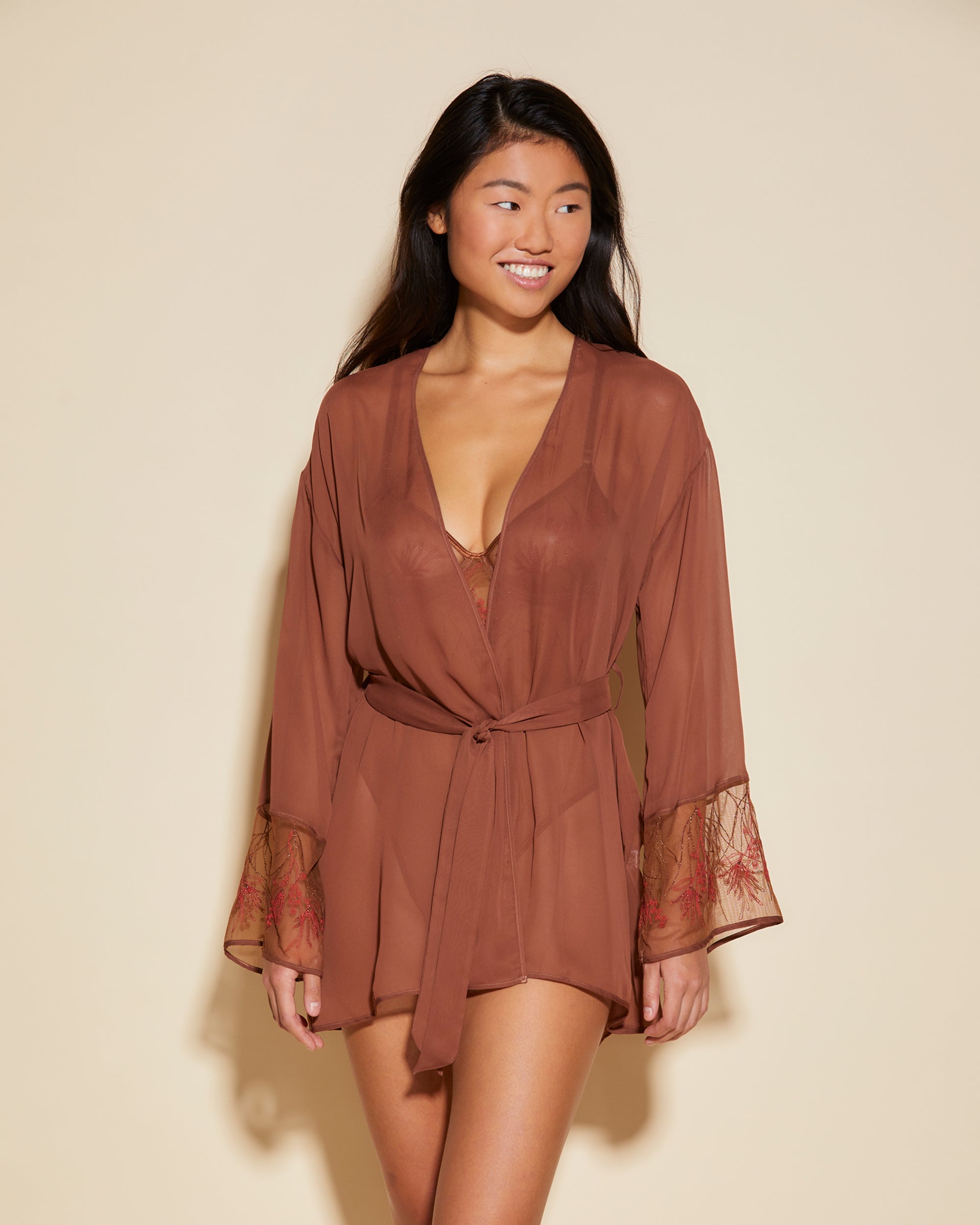 Marron Robe De Chambre - Kalahari Robe De Chambre