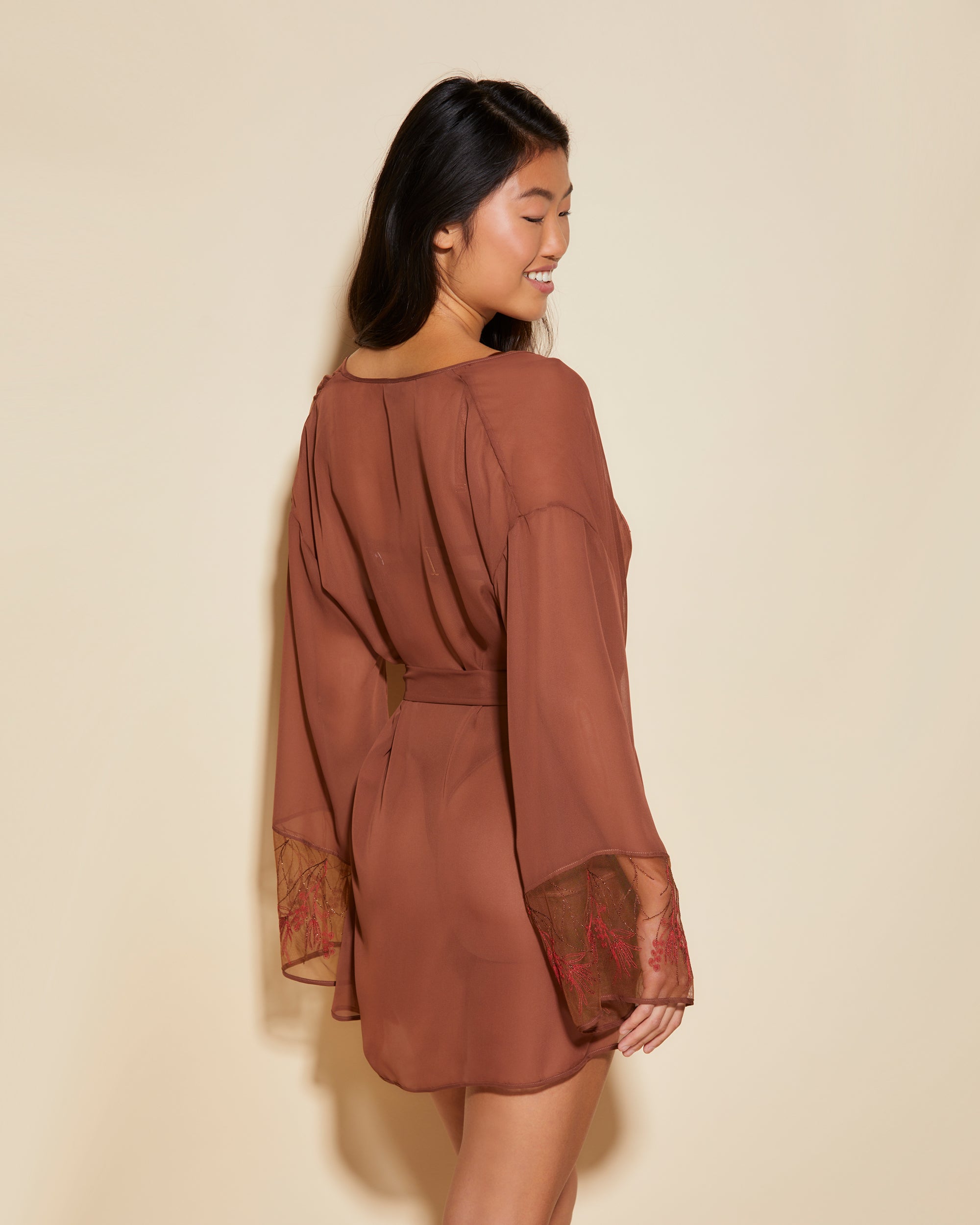 Marron Robe De Chambre - Kalahari Robe De Chambre