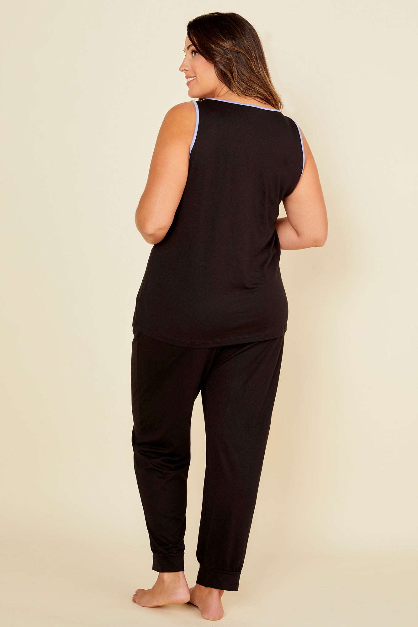 Schwarz Set - Kendall Camisole Und Jogger Set, Erweiterte Größen