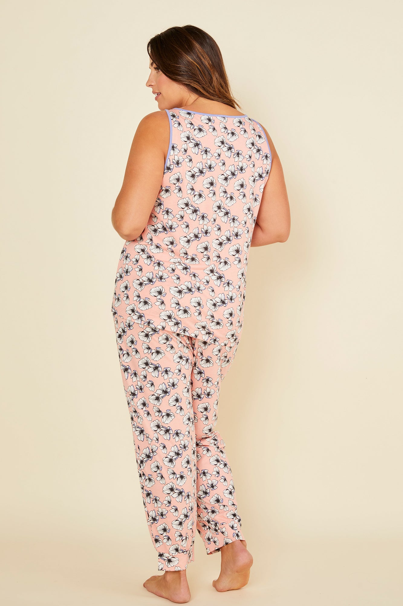 Pink Set - Kendall Extended Camisole And Jogger Set