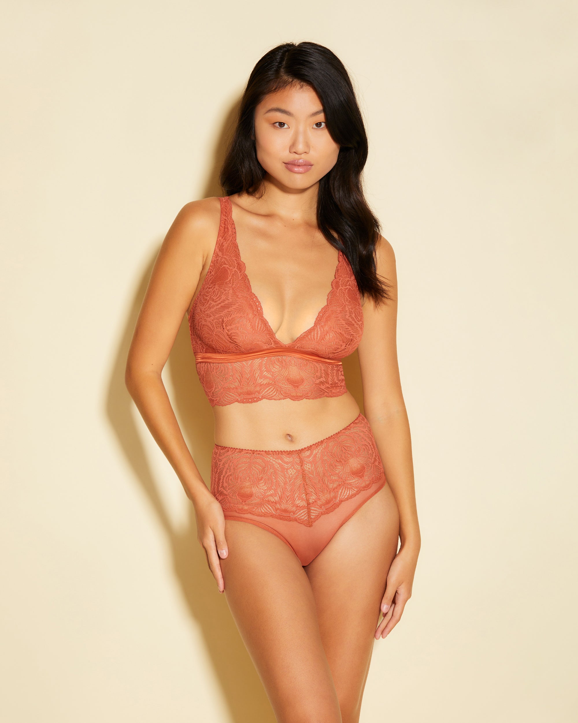 Orange Bikini - Khana High Rise Bikini