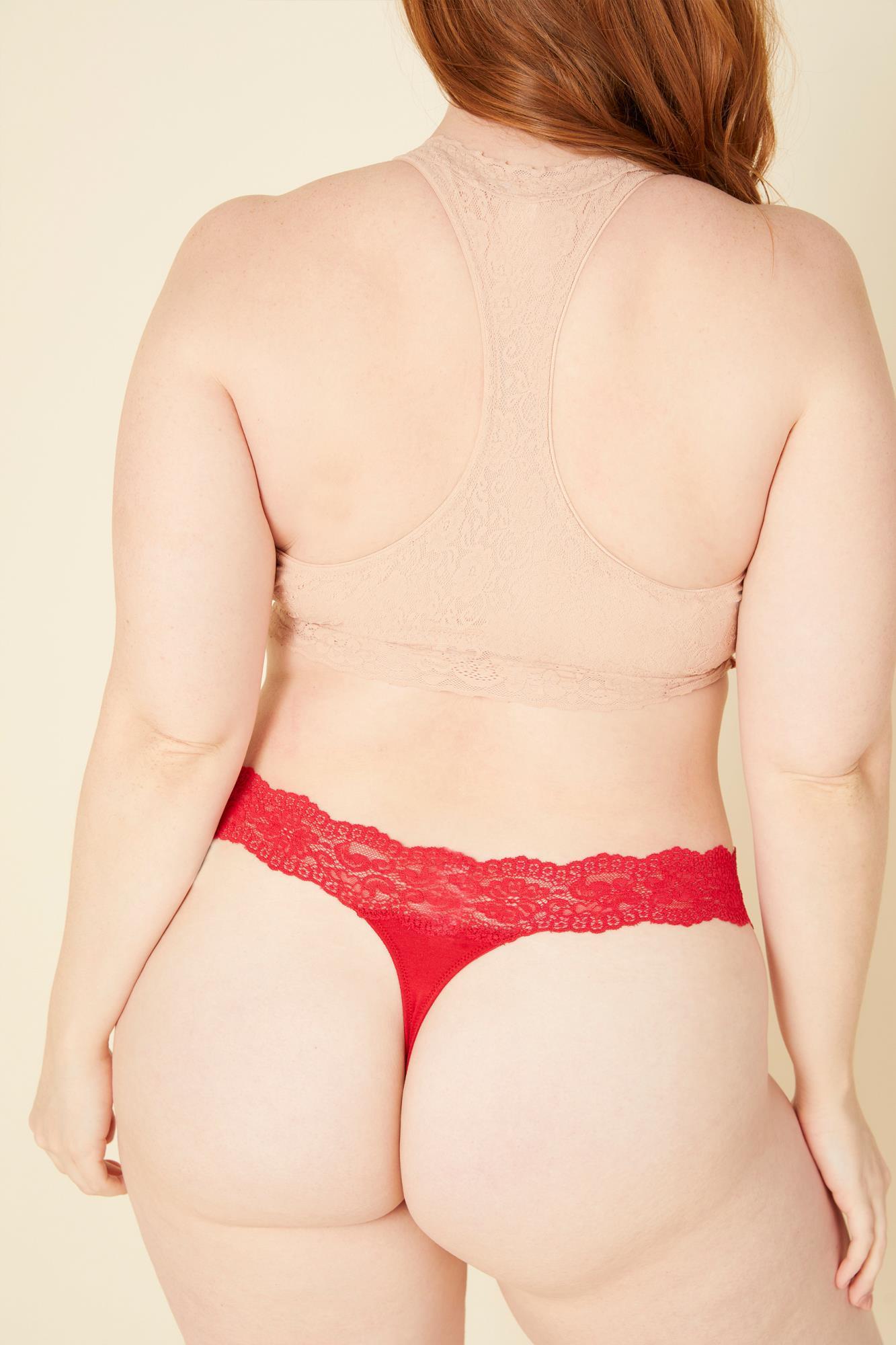 Red Thong - Cosabella Amore Love Extended Thong
