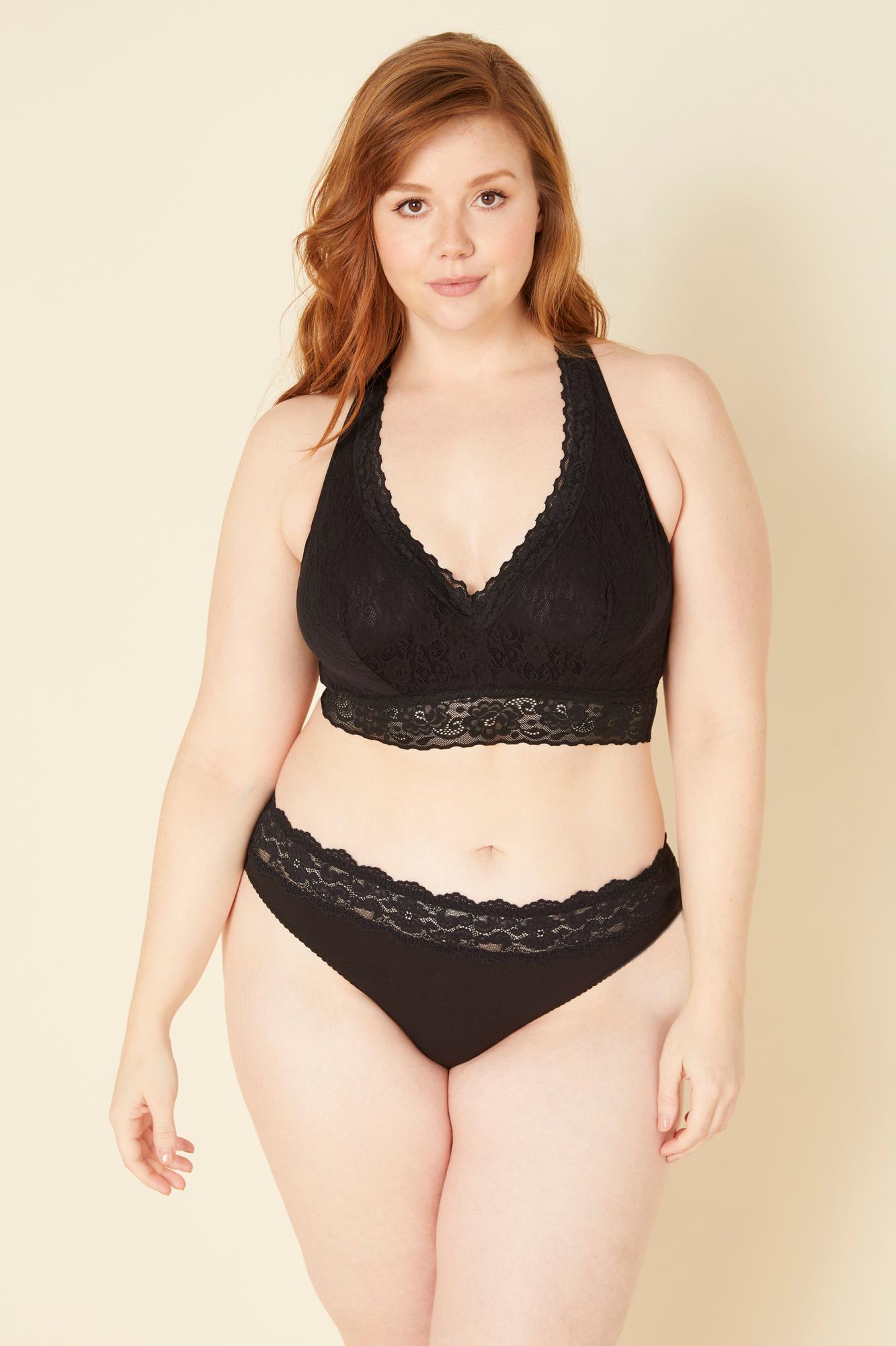 Negro Braguitas Tipo Bikini - Cosabella Amore Love Grandes Tailles - Bikini