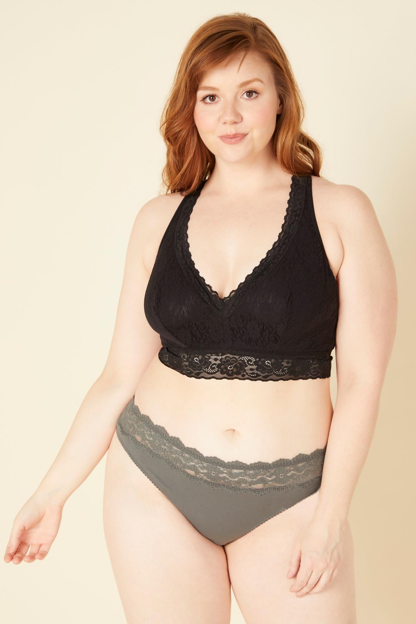 Grise Culotte Style Bikini - Cosabella Amore Love Culotte Style Bikini - Grande Taille