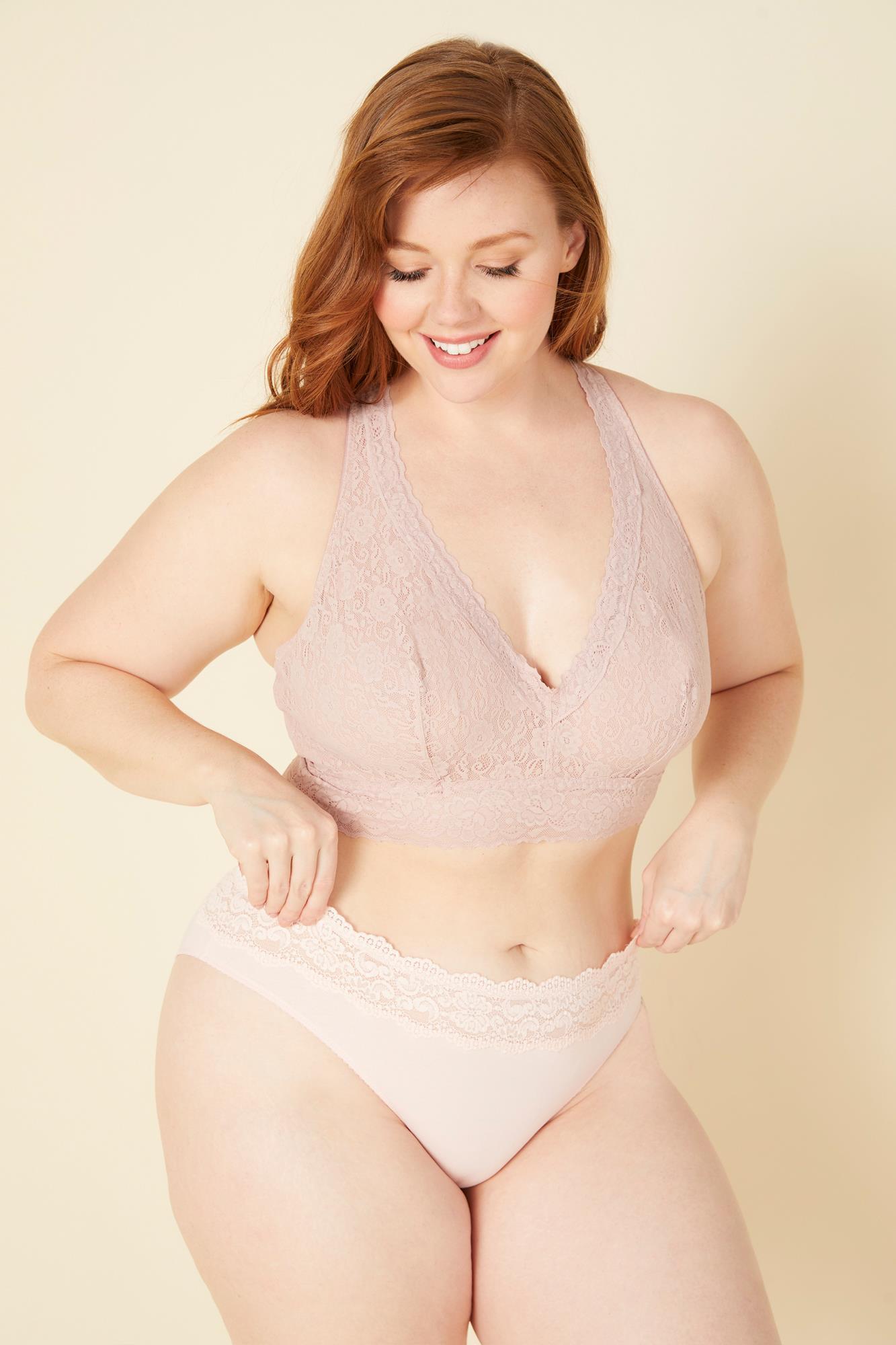 Rose Culotte Style Bikini - Cosabella Amore Love Culotte Style Bikini - Grande Taille