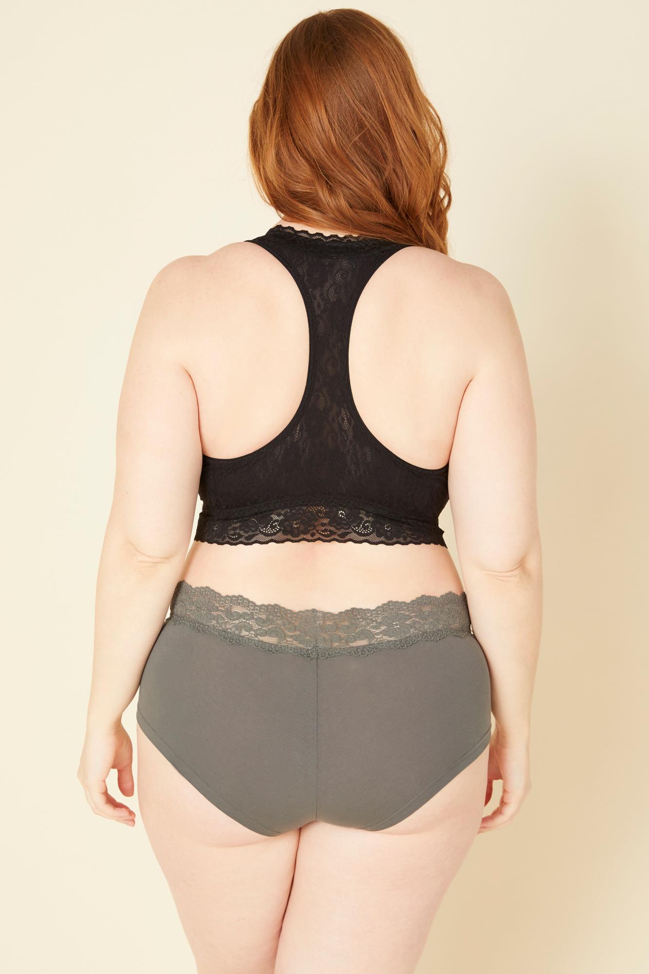 Grise Shorty - Cosabella Amore Love Shorty Taille Basse - Grande Taille