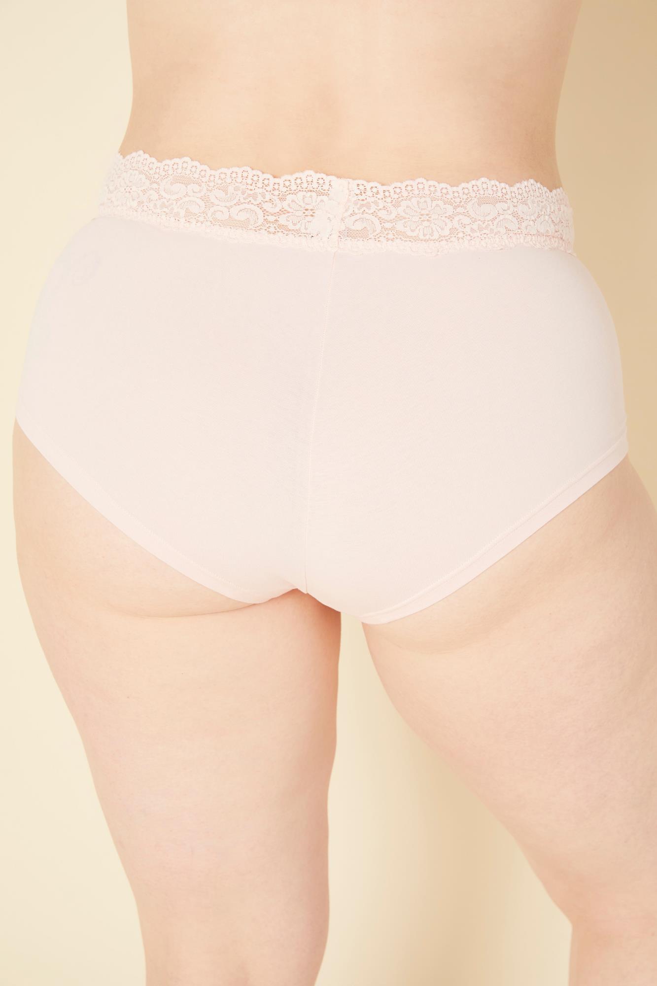 Rosa Hotpants - Cosabella Amore Love Übergröße Tief Sitzender Panty