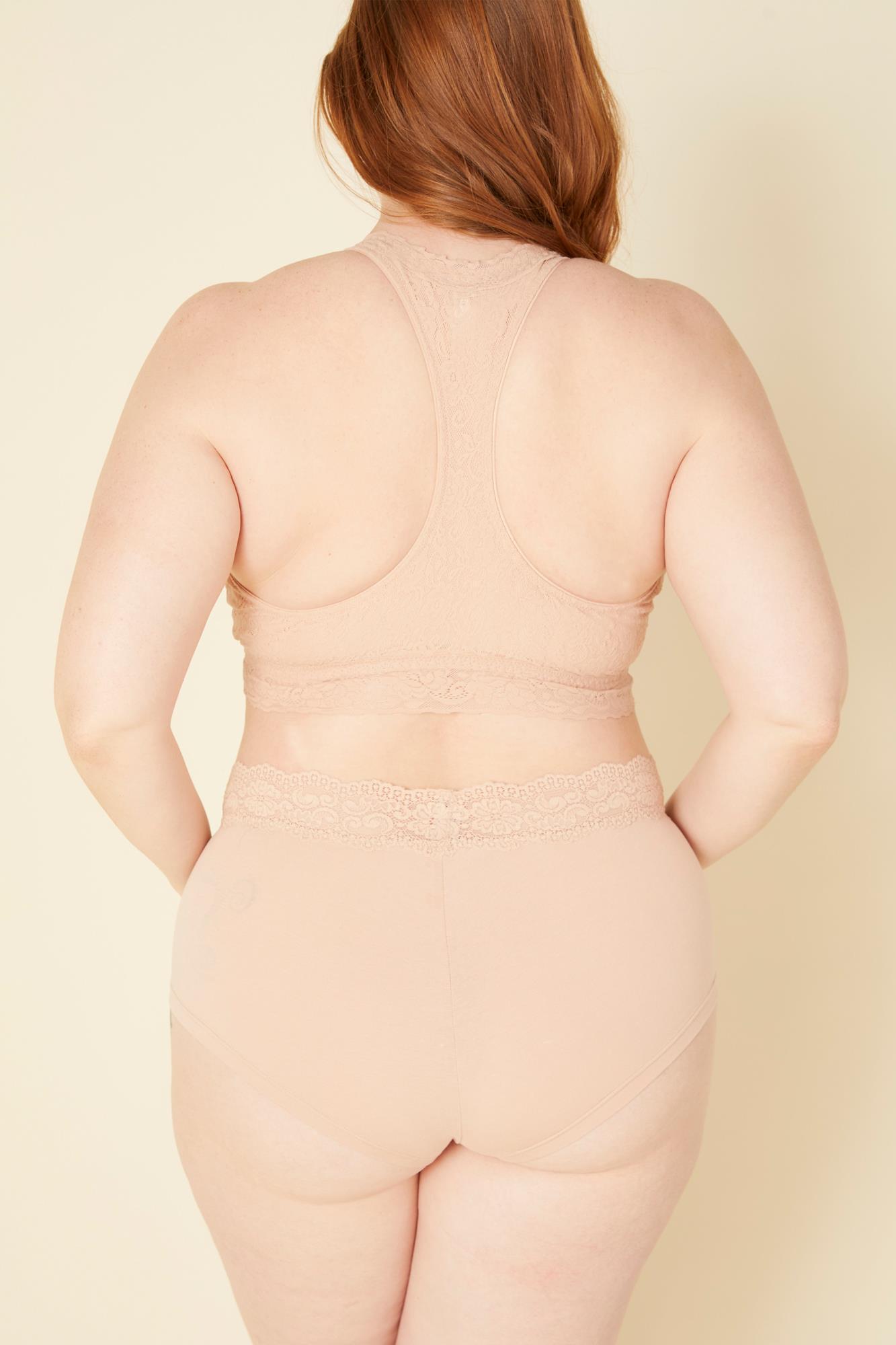 Beige Culottes - Cosabella Amore Love Grandes Tailles - Culote De Tiro Bajo