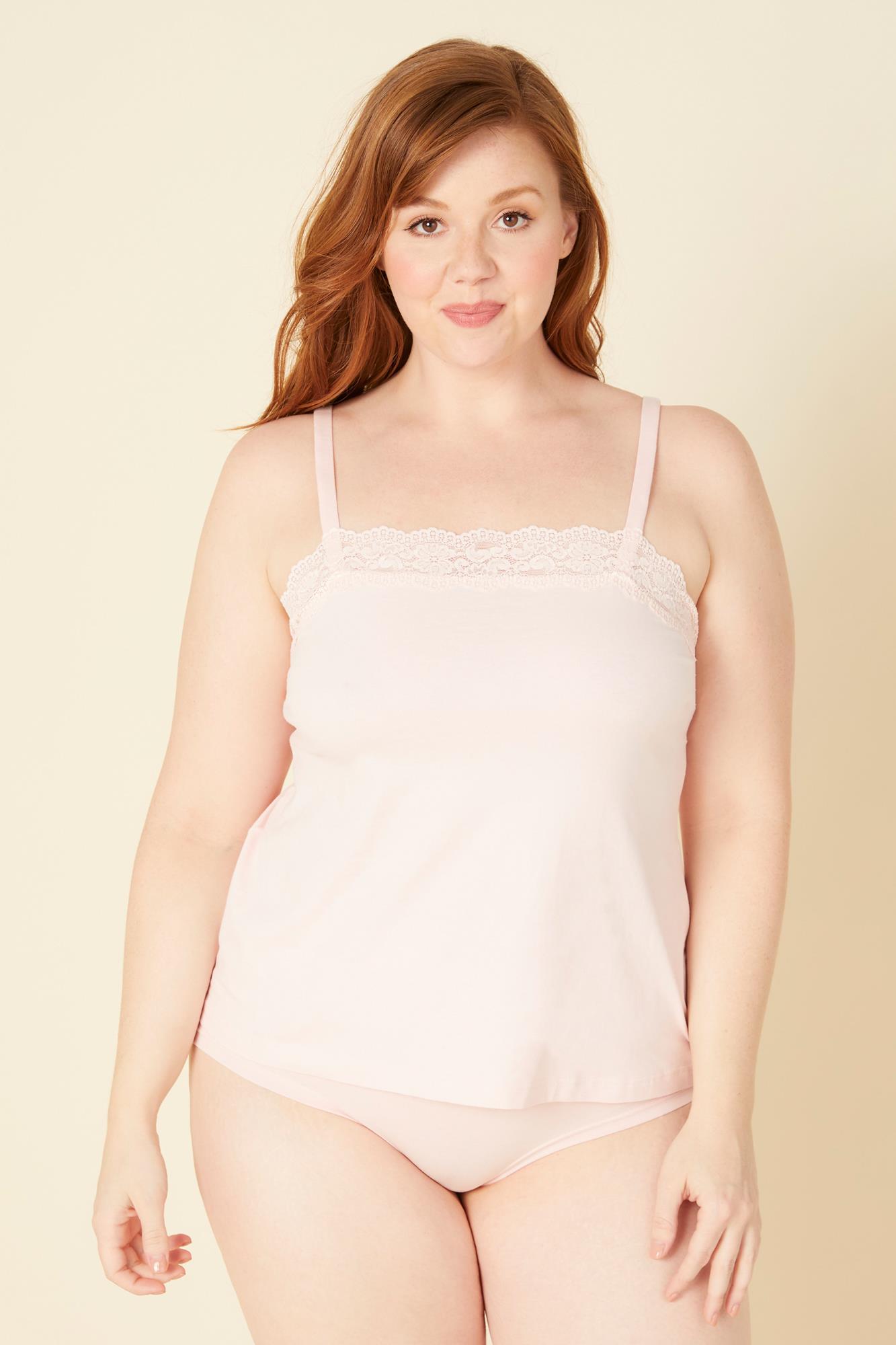 Rosa Hemdchen - Cosabella Amore Love Übergröße Camisole