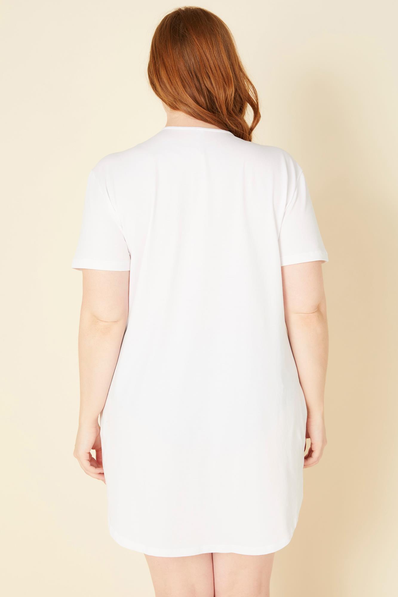 Weiß Shirt - Cosabella Amore Love Schlafshirt