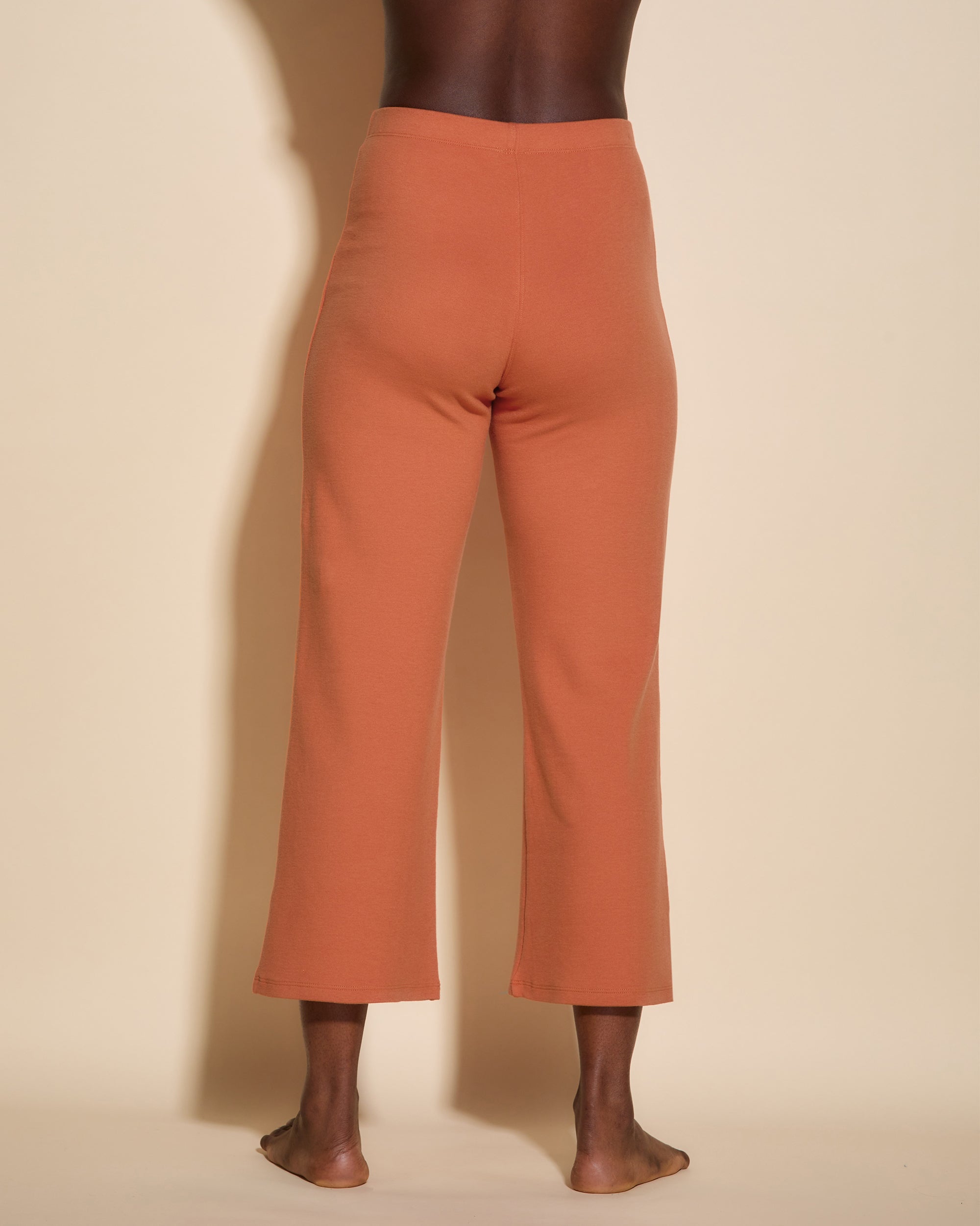 Orange Hose - Michi Verkürzte Hose Mit Ausgestelltem Bein