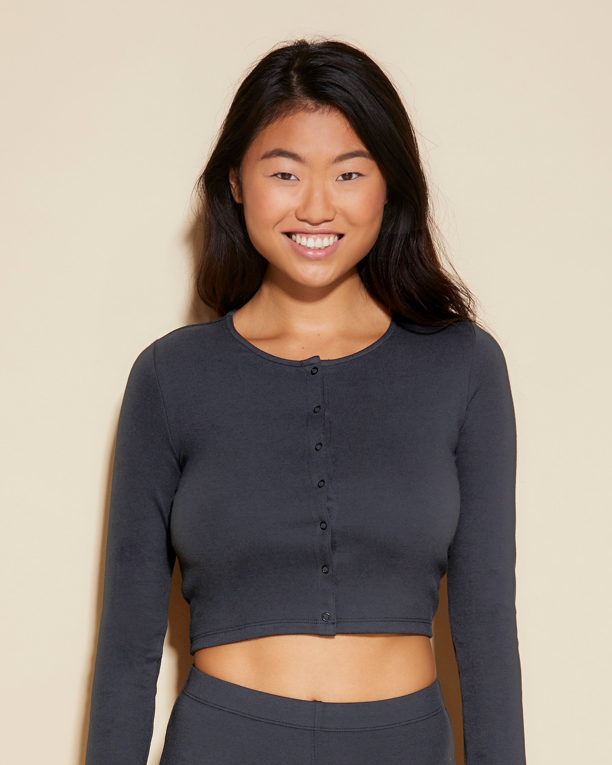 Negro Chaquetas Cárdigan - Michi Cárdigan Cropped