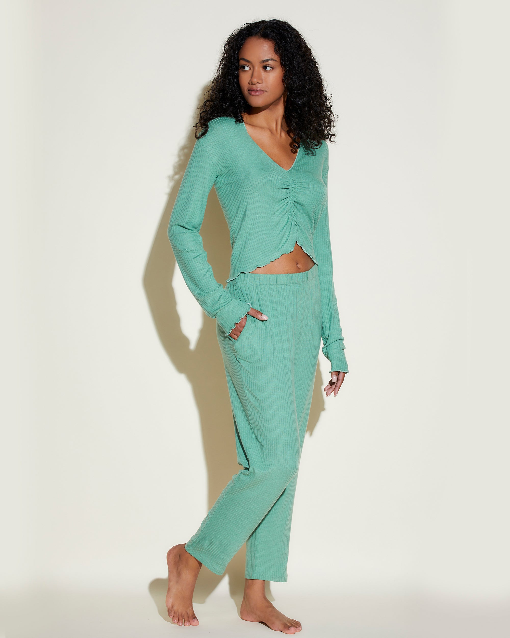 Green Pant - Molly Easy Drawstring Pant