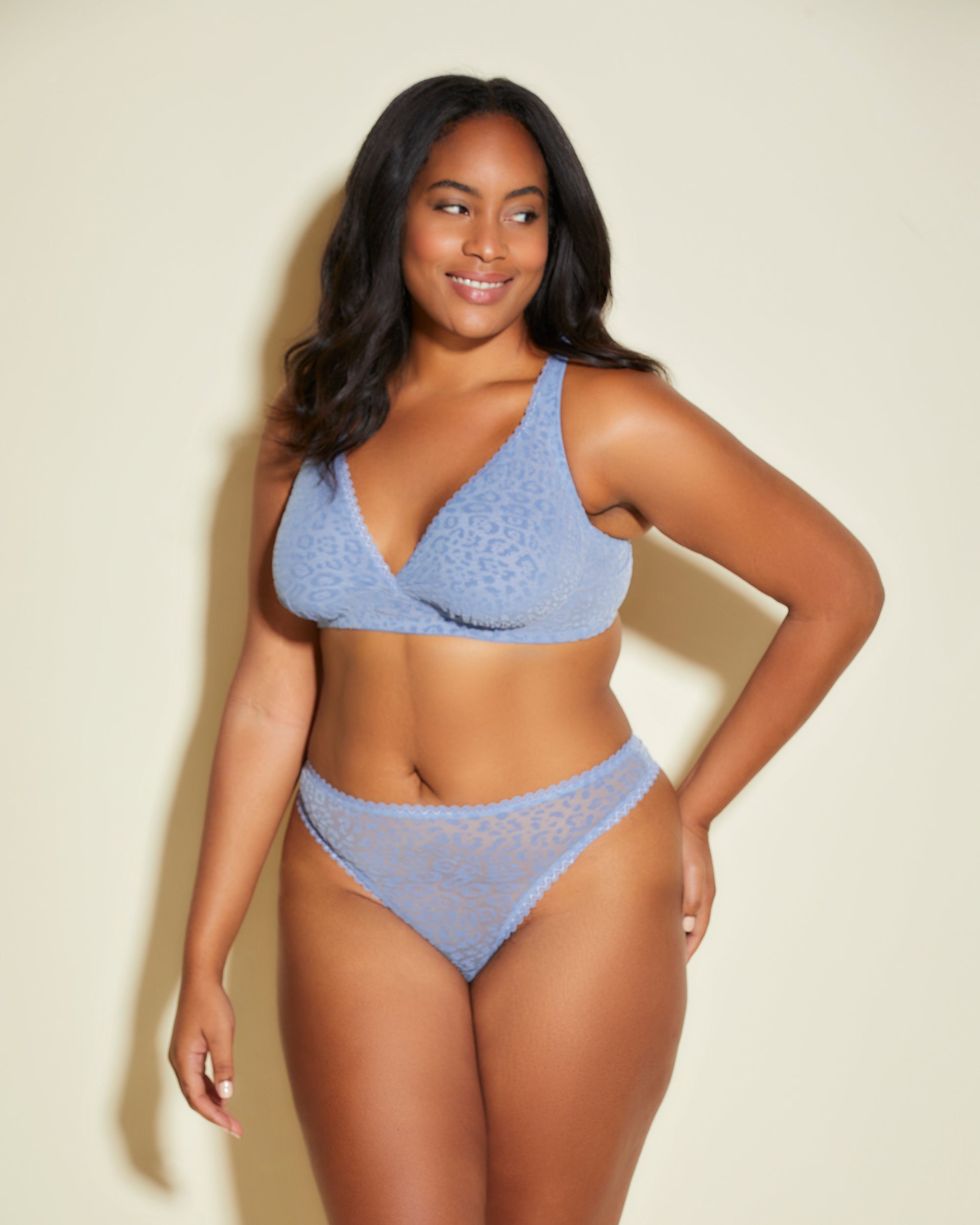 Blue Thong - Mesh Temptation Extended Thong