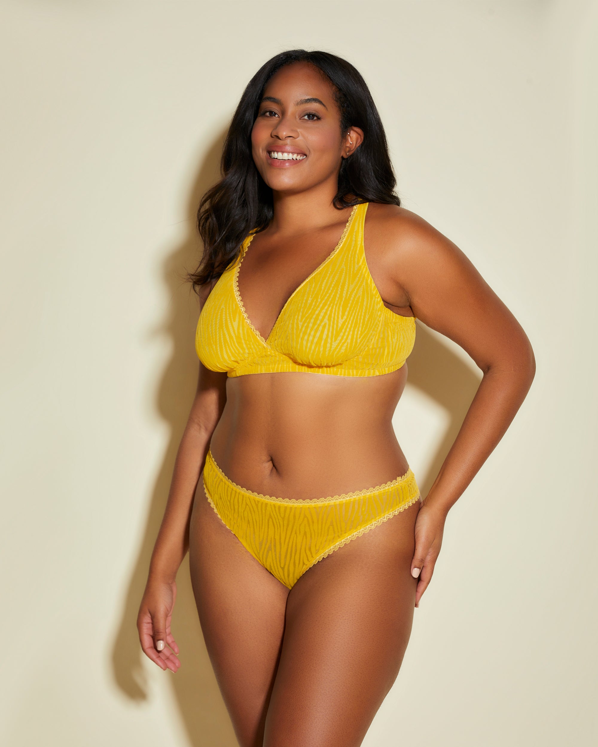 Gelb Tanga - Mesh Temptation Extended Tanga