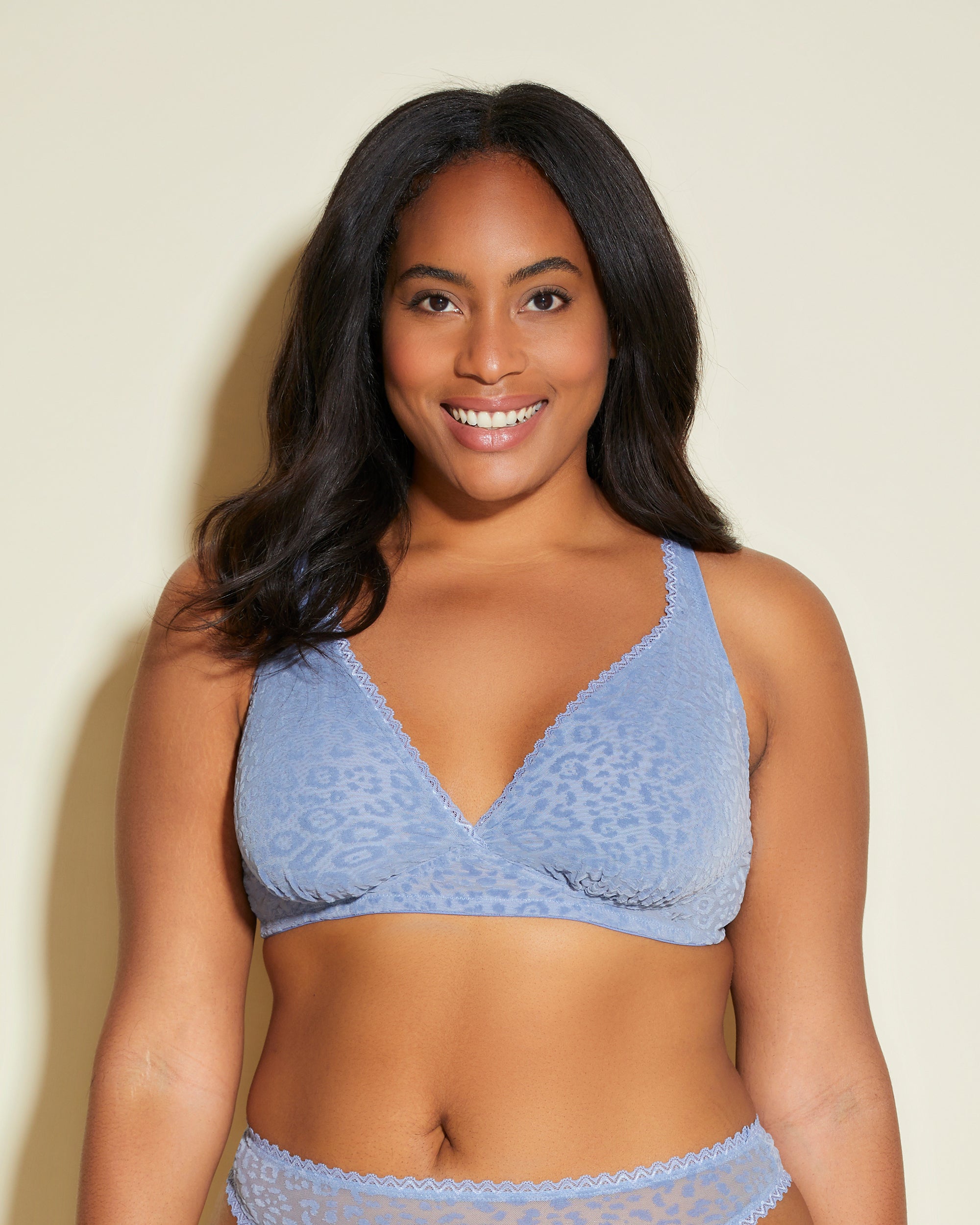 Bleue Bralette - Mesh Temptation Brassière Grande Taille