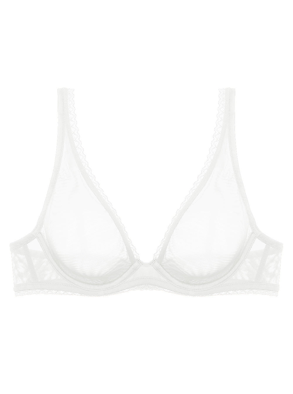 Blanc Corset, Mesh Temptation Soutien-Gorge À Armatures