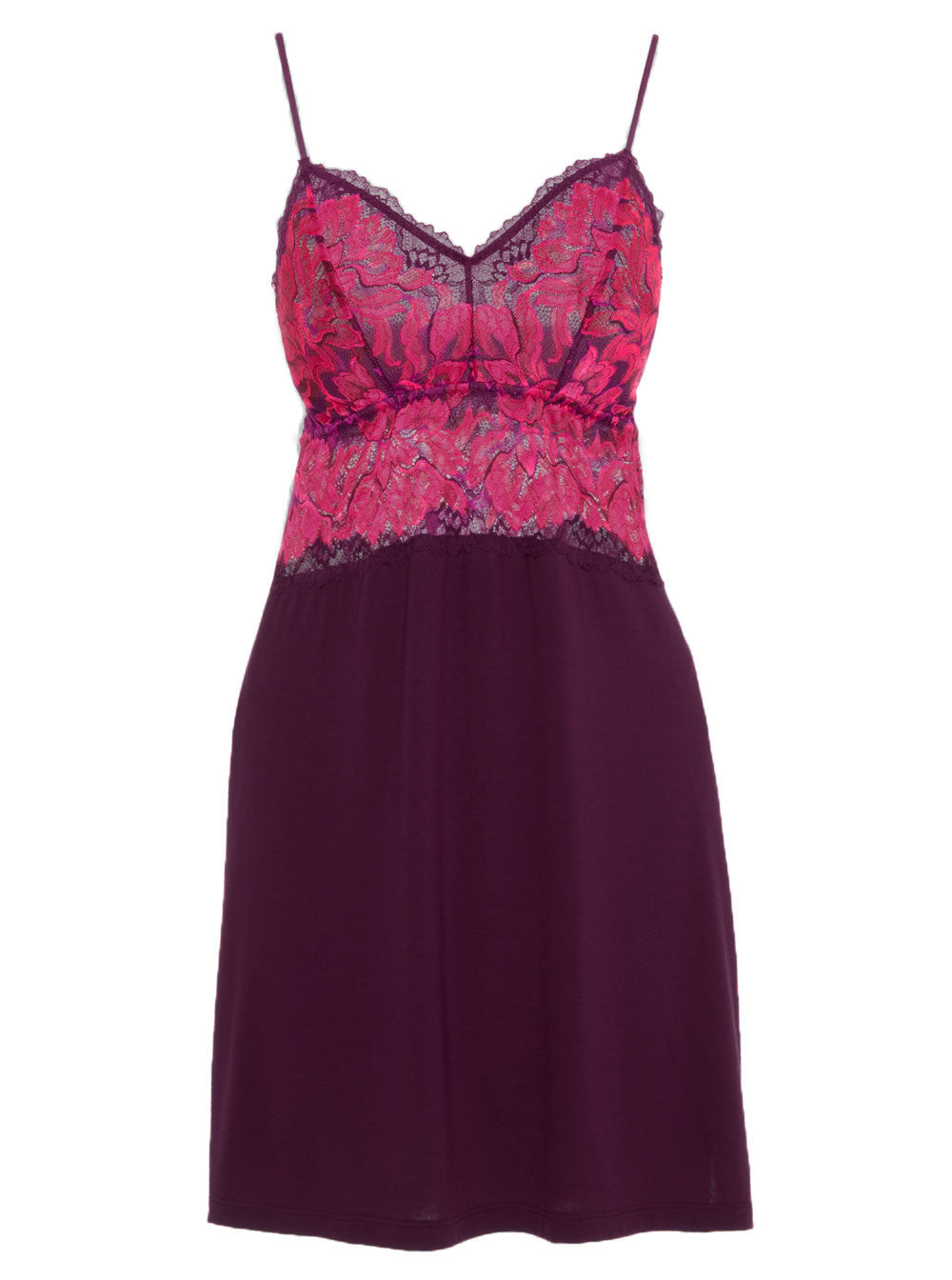 Rouge Chemise De Nuit - Natalia Nuisette