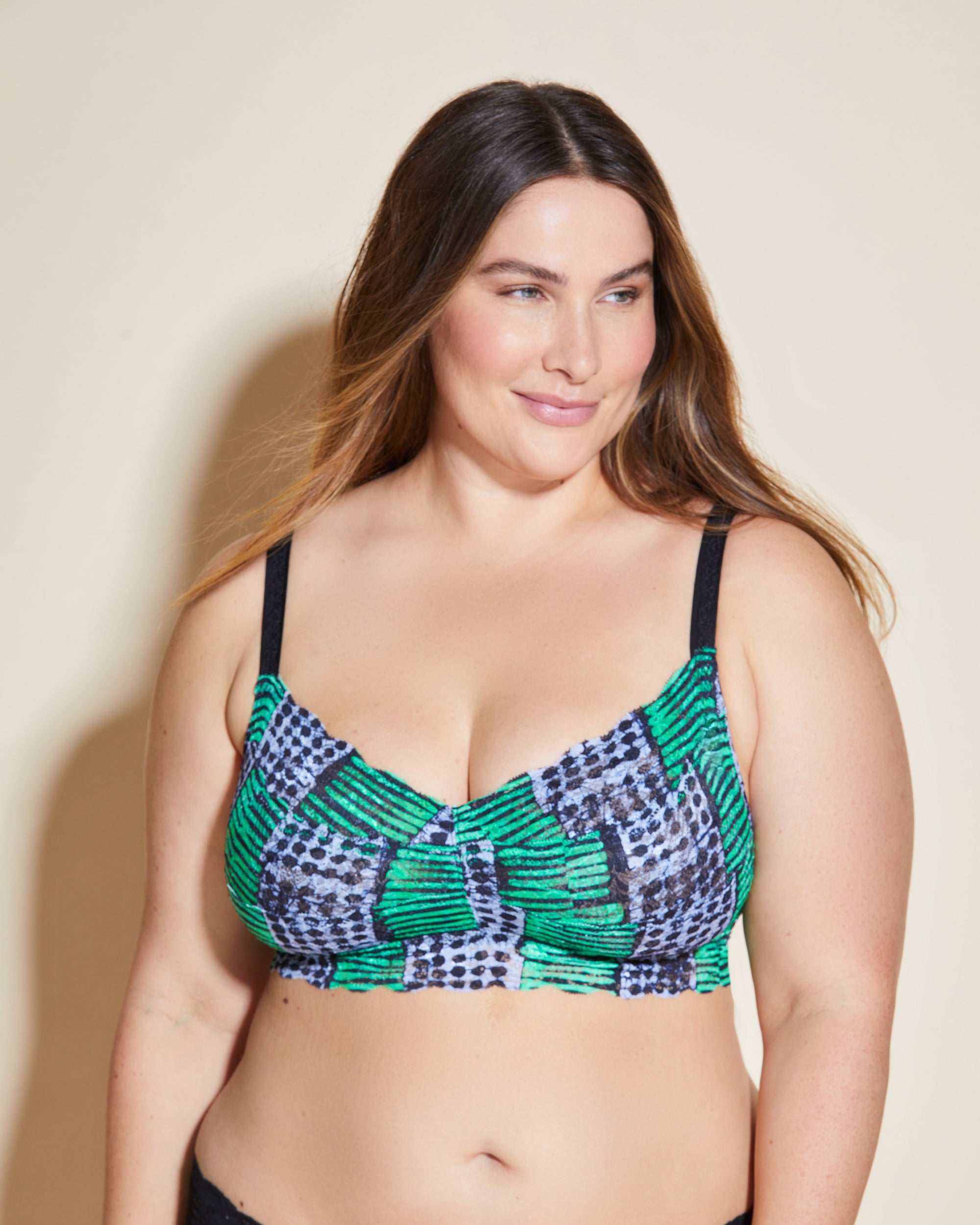 Imprimé Bralette - Never Say Never Extended Printed Brassière Sweetie Grandes Tailles