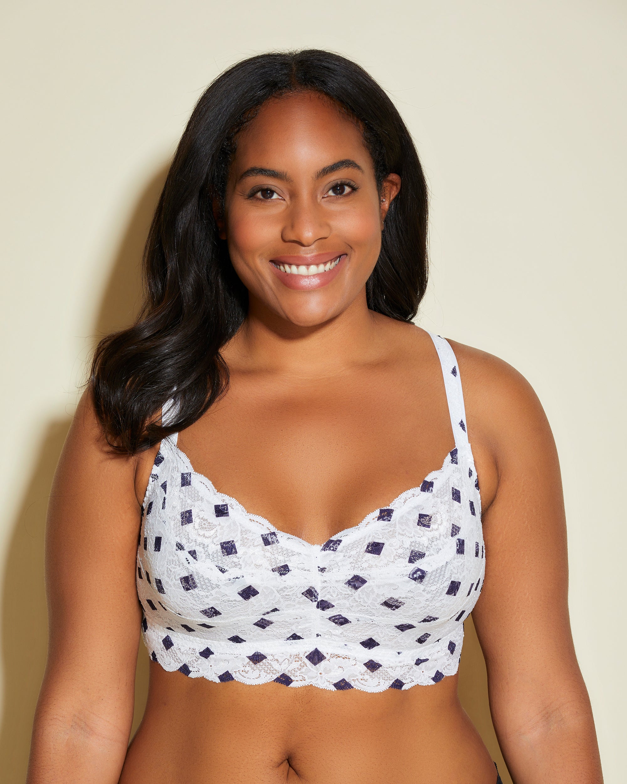 Blue Bralette - Never Say Never Extended Printed Extended Sweetie Bralette